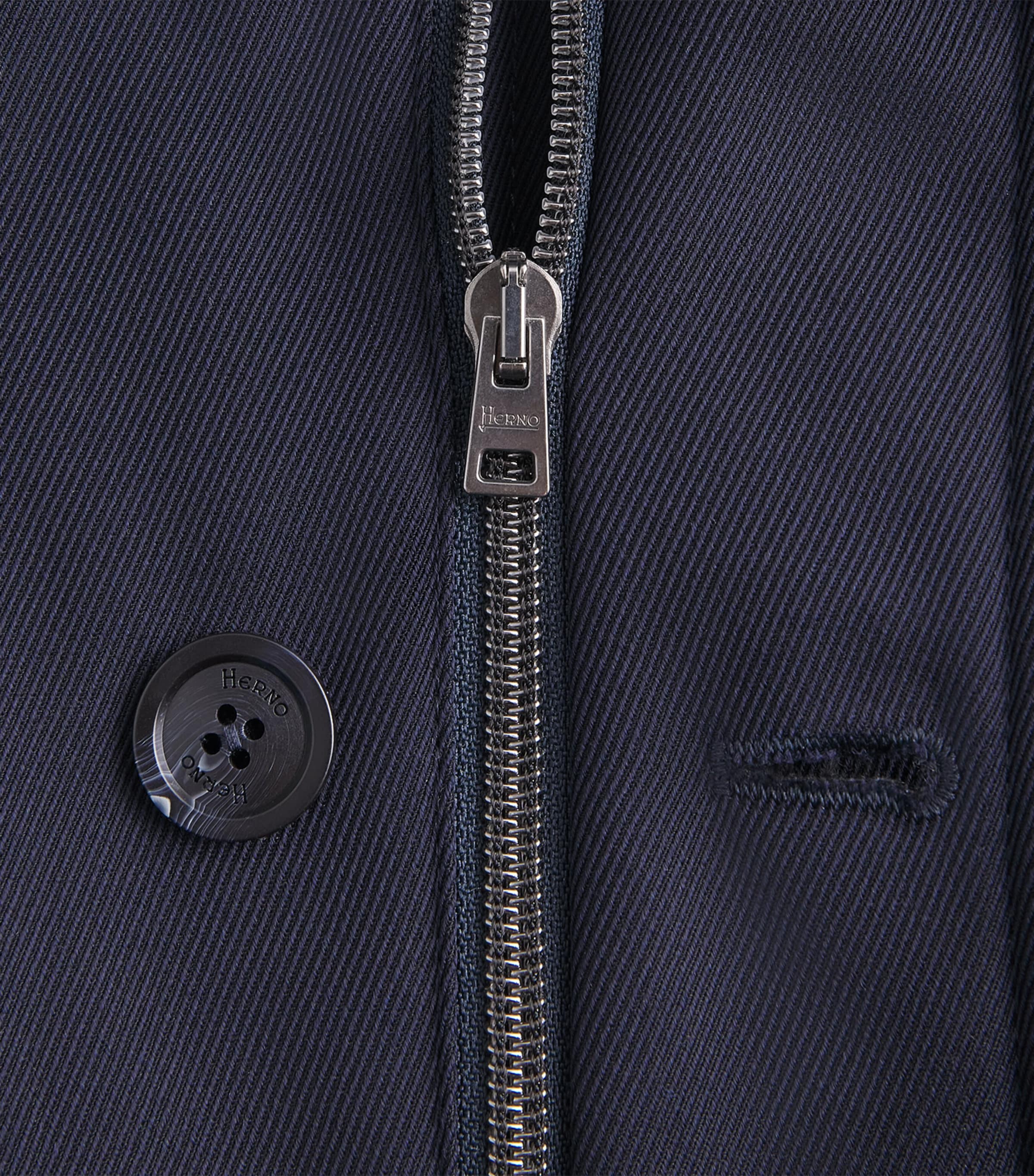 Herno Mens Virgin Wool Padded Overcoat Image 7