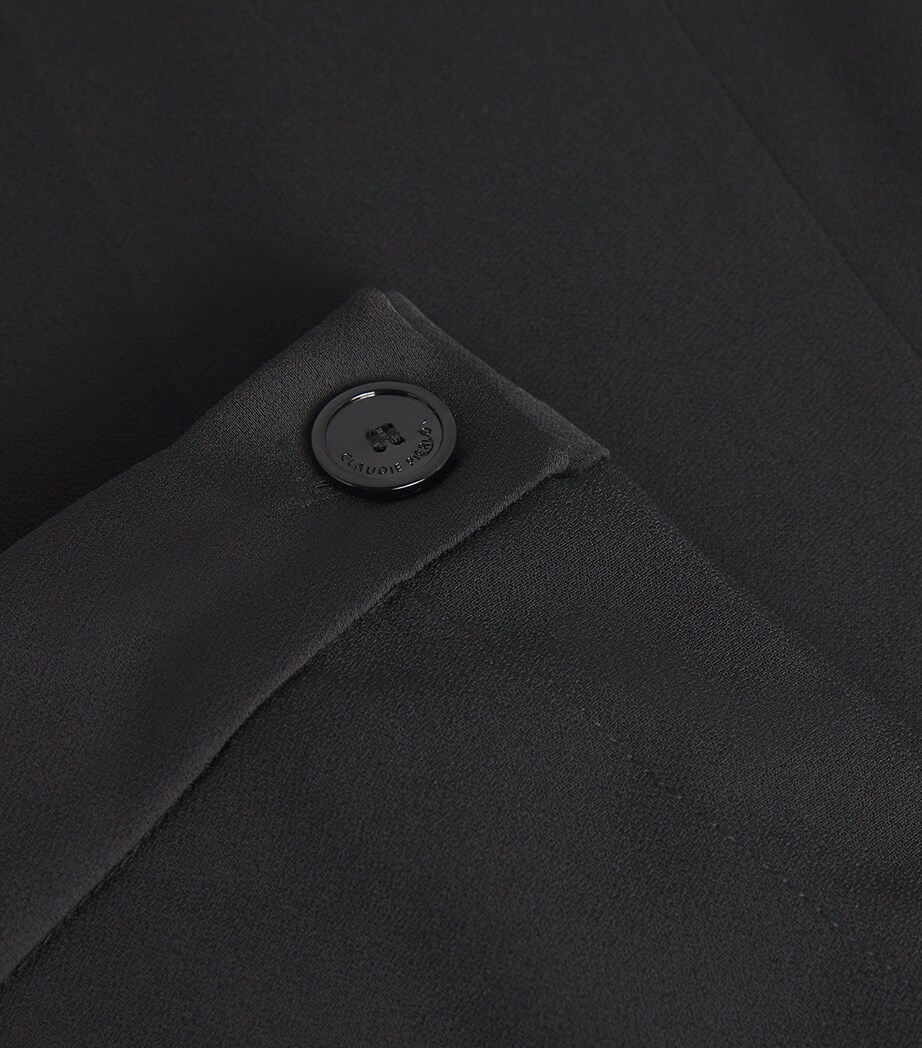 Straight Tailored Trousers BLACK Image 5