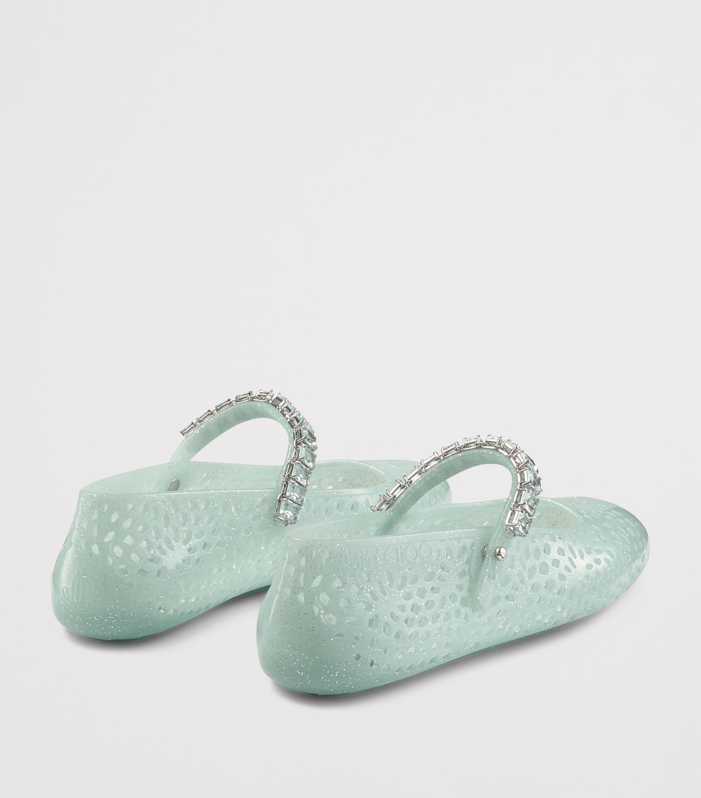Jimmy Choo The Jelly Ballet Flats Light Verde/silver M Image 4