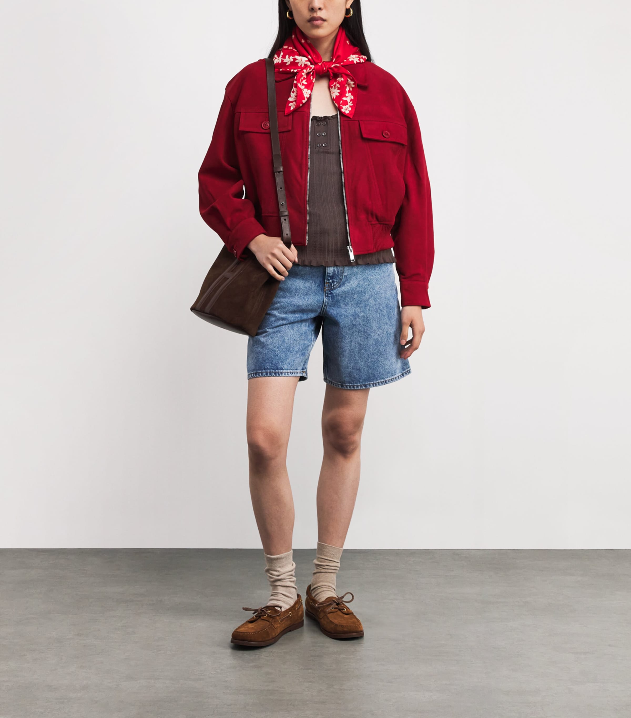 Pointelle Knit Tank Top CHOCOLATE Image 2