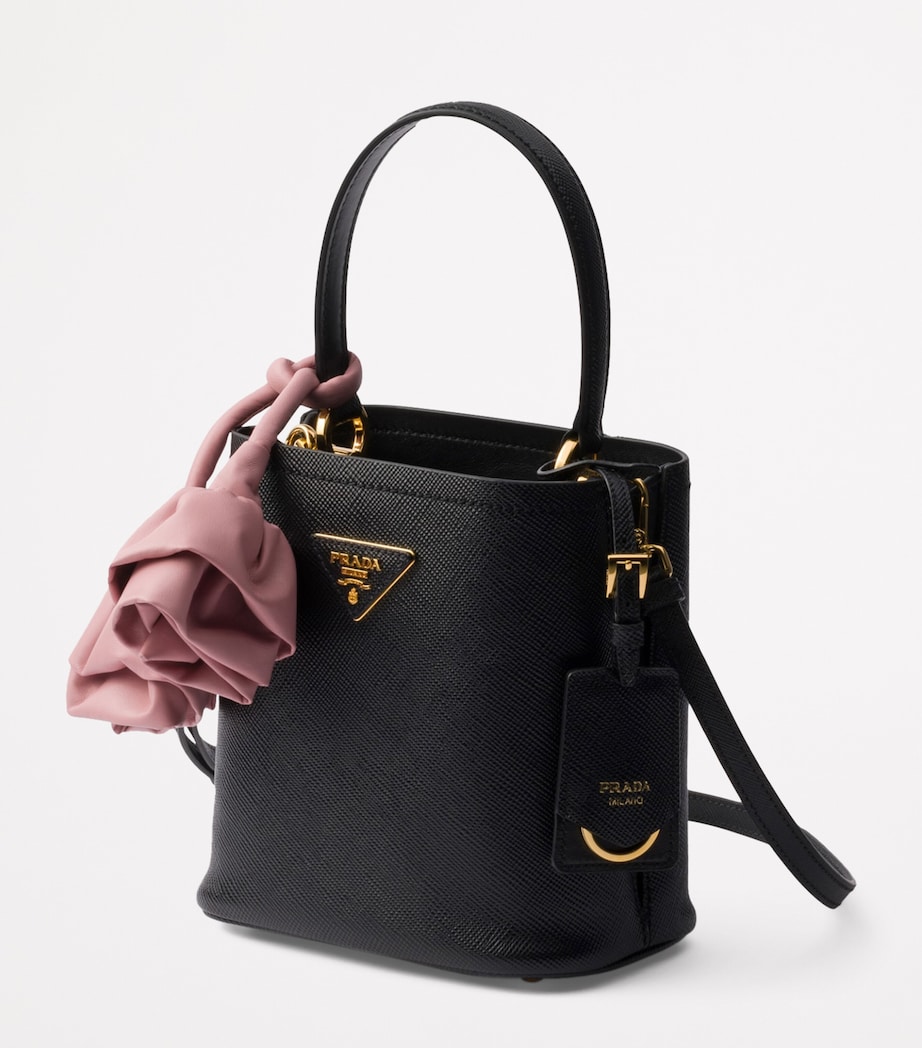 Mini Saffiano Leather Panier Top-Handle Bag F0G9F Image 2