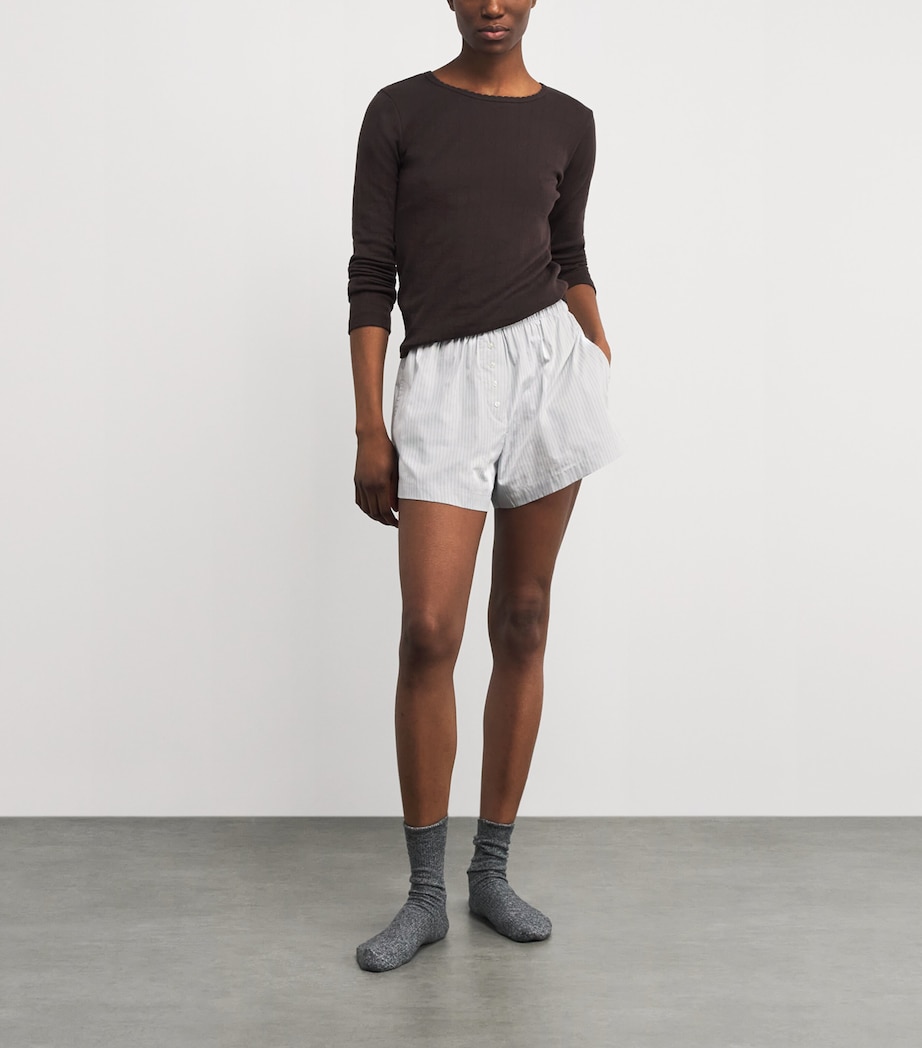 Stripe Yoshi Boxer Shorts DOVE/FOREST STRIPE Image 2