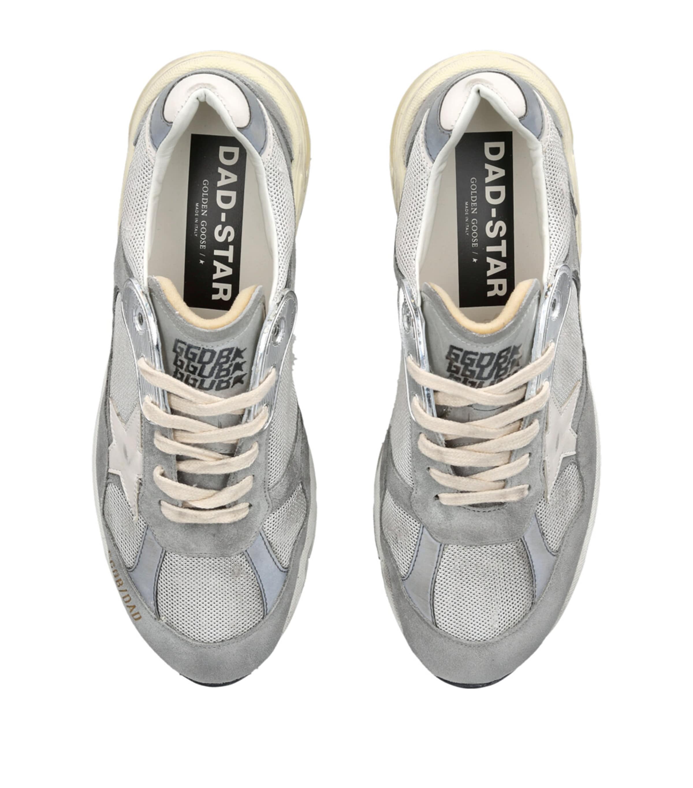 Golden Goose Mens Dad-Star Running Trainers Grey/light Image 4