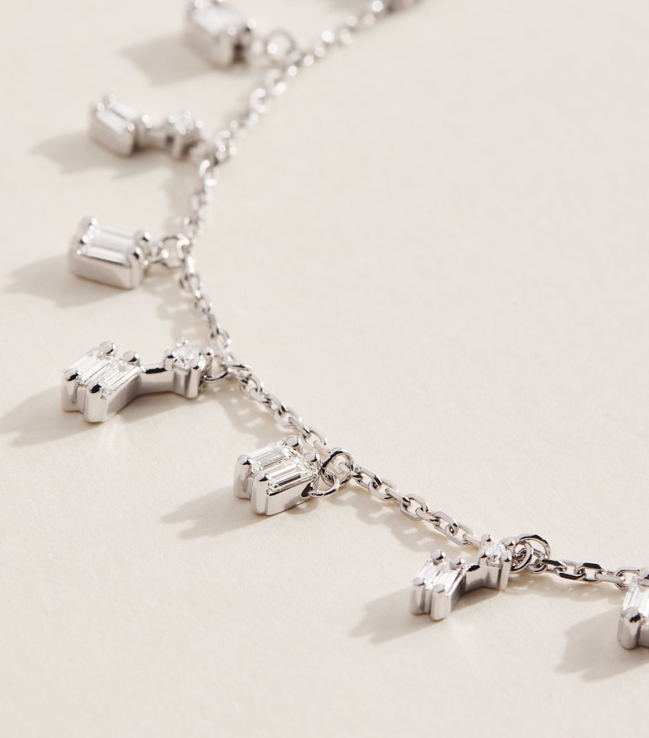Suzanne Kalan White Gold and Diamond Classic Cascade Necklace Wg/wd Image 4