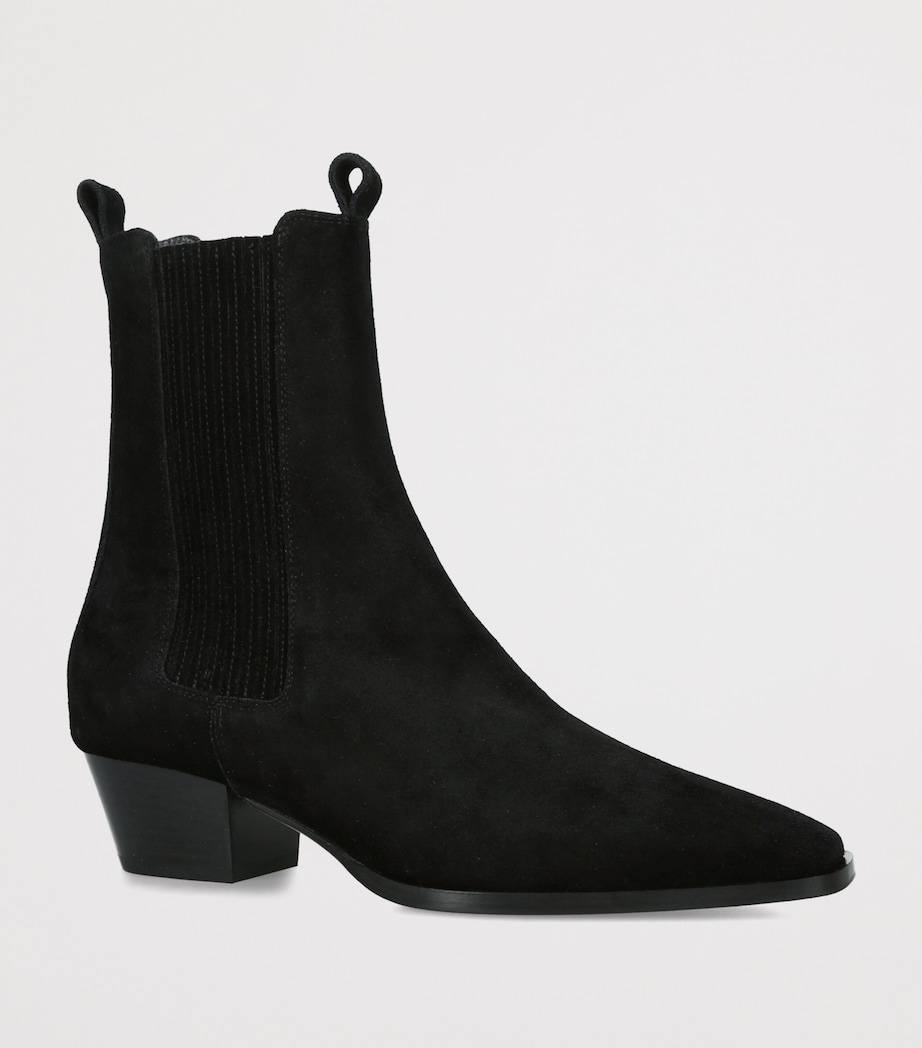 aeyde Suede Agata Ankle Boots 40 Black Image 2