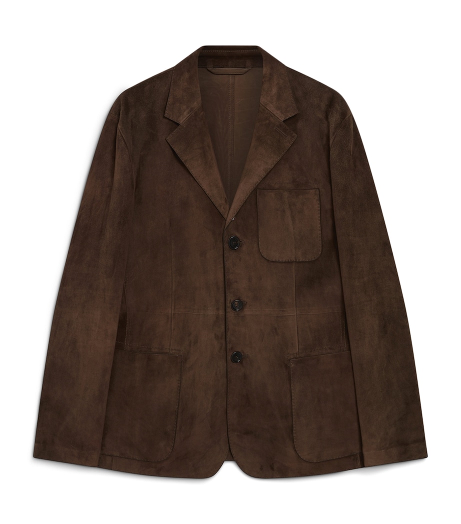 Suede Blazer 203COFFEE Image 1