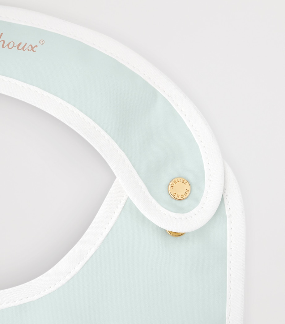 Organic Cotton Zodiac Swaddle and Bib Gift Set BLUE Image 5