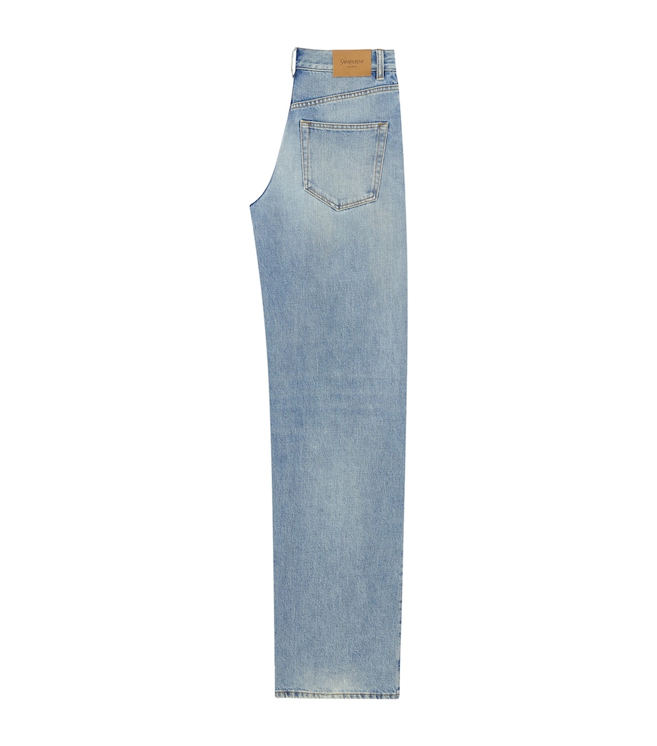 Saint Laurent Womens Neo Baggy Straight Jeans Image 2