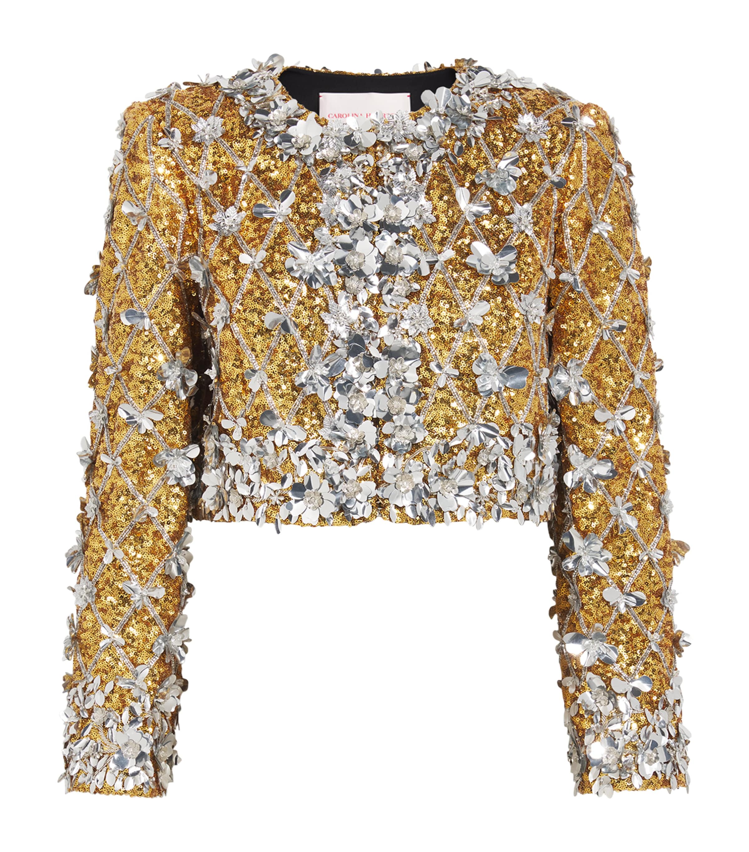 Carolina Herrera Embroidered Cropped Jacket