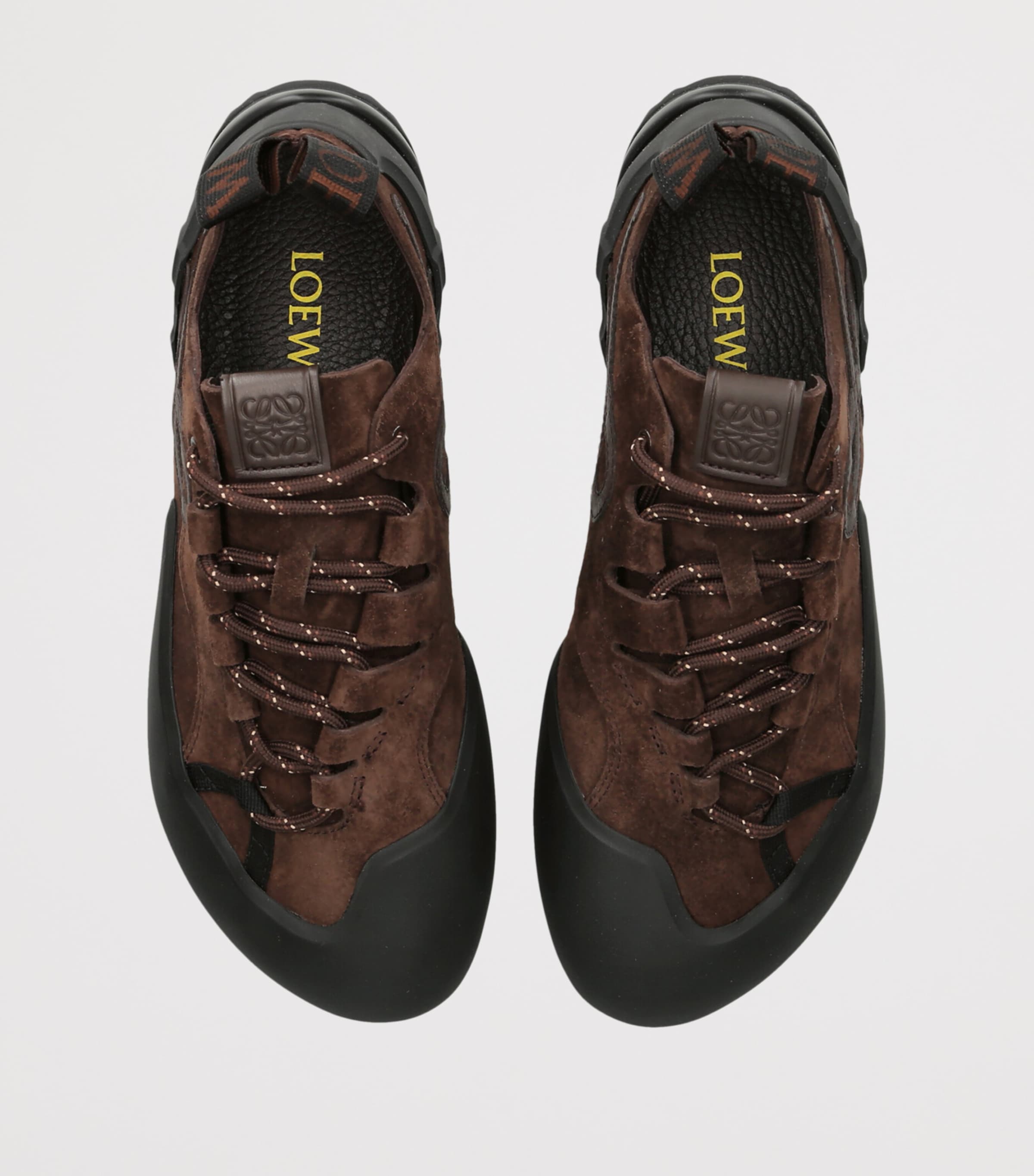 LOEWE Suede Grip Sneakers Dark Brown Image 4