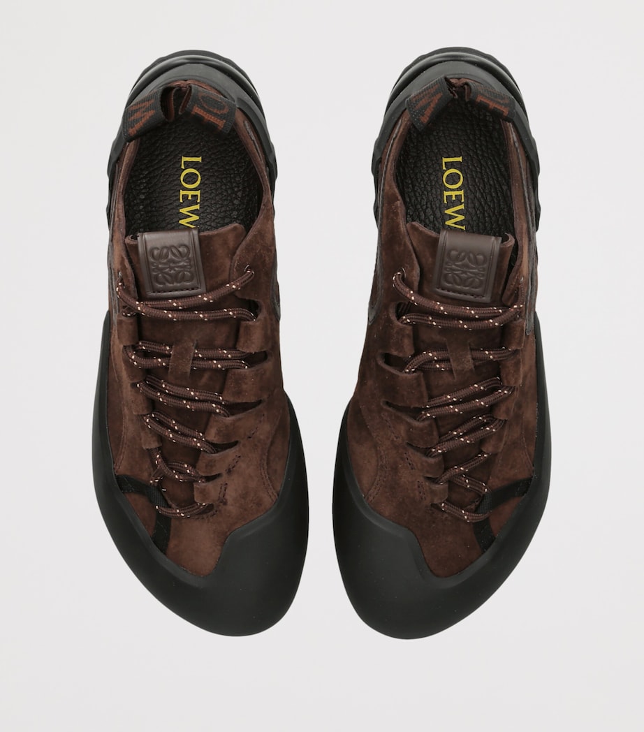 LOEWE Suede Grip Sneakers Dark Brown Image 4