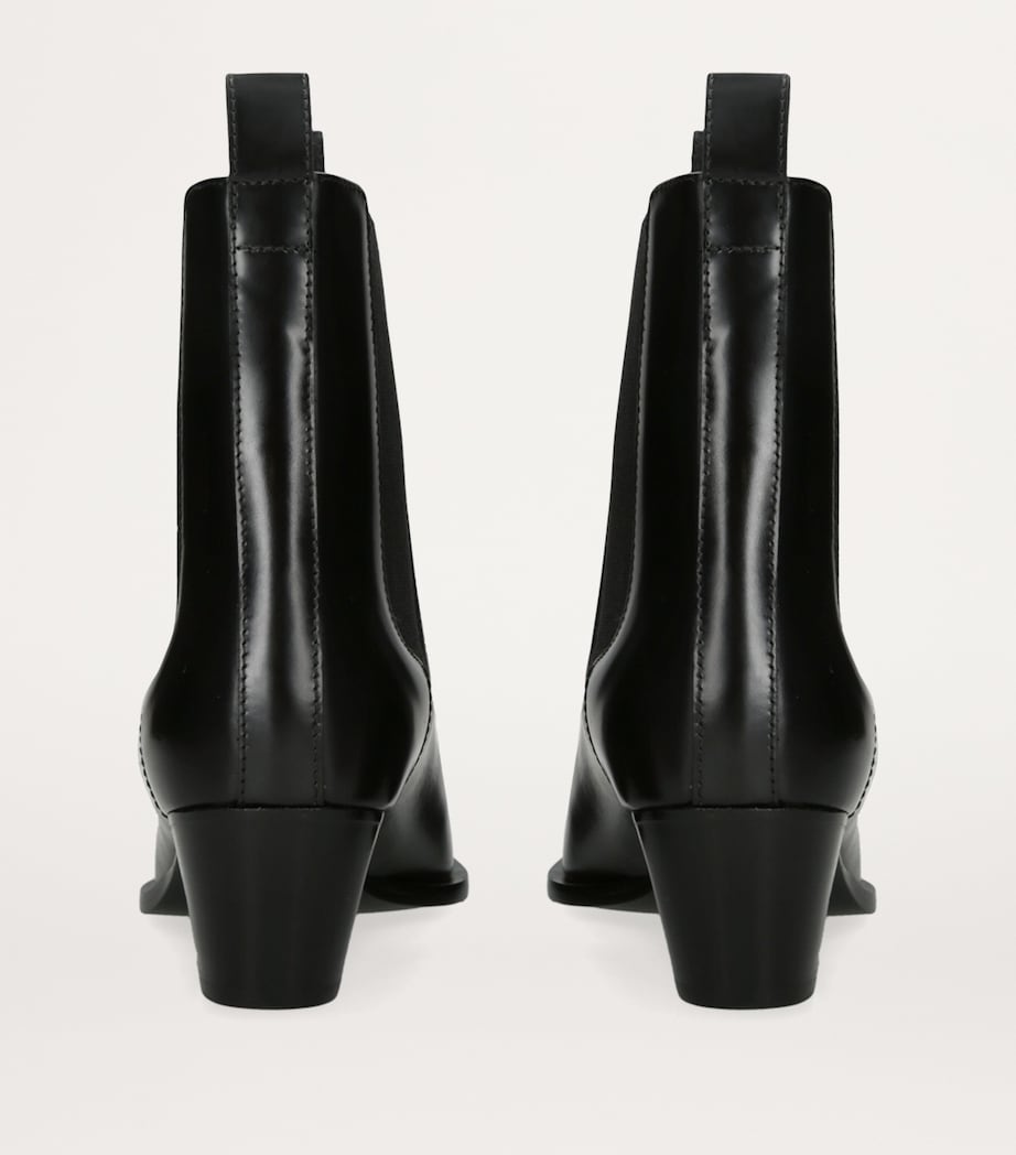 Leather The City Ankle Boots 50 BLACK Image 2