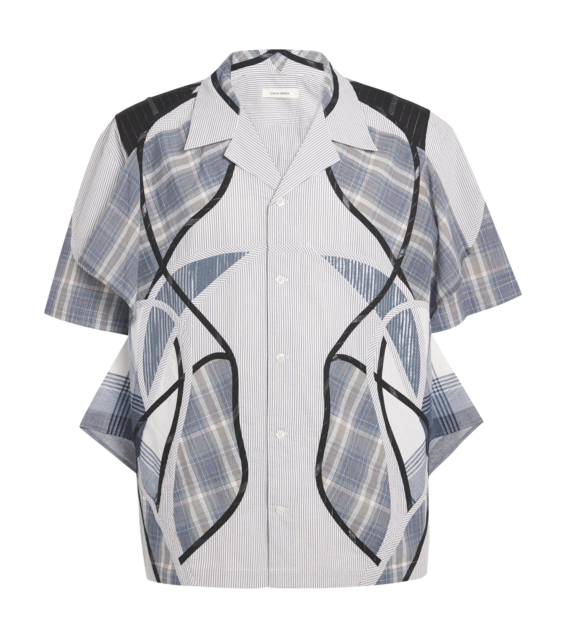 Tシャツ・カットソー CRAIG GREEN Craig Green Patchwork Shirt Blue Patchwork Shirt by Craig Green on Sale