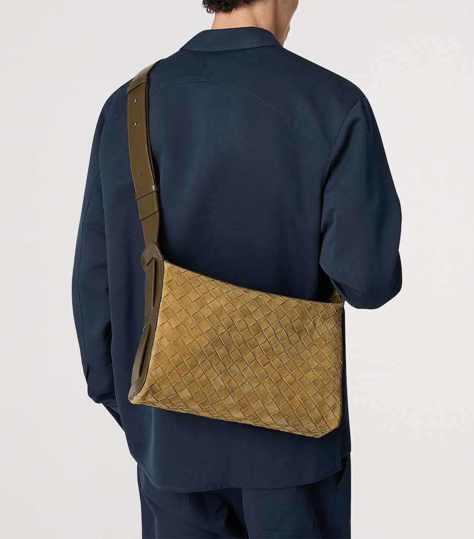 Suede Intrecciato Tribeca Cross-Body Bag 2877 Image 3