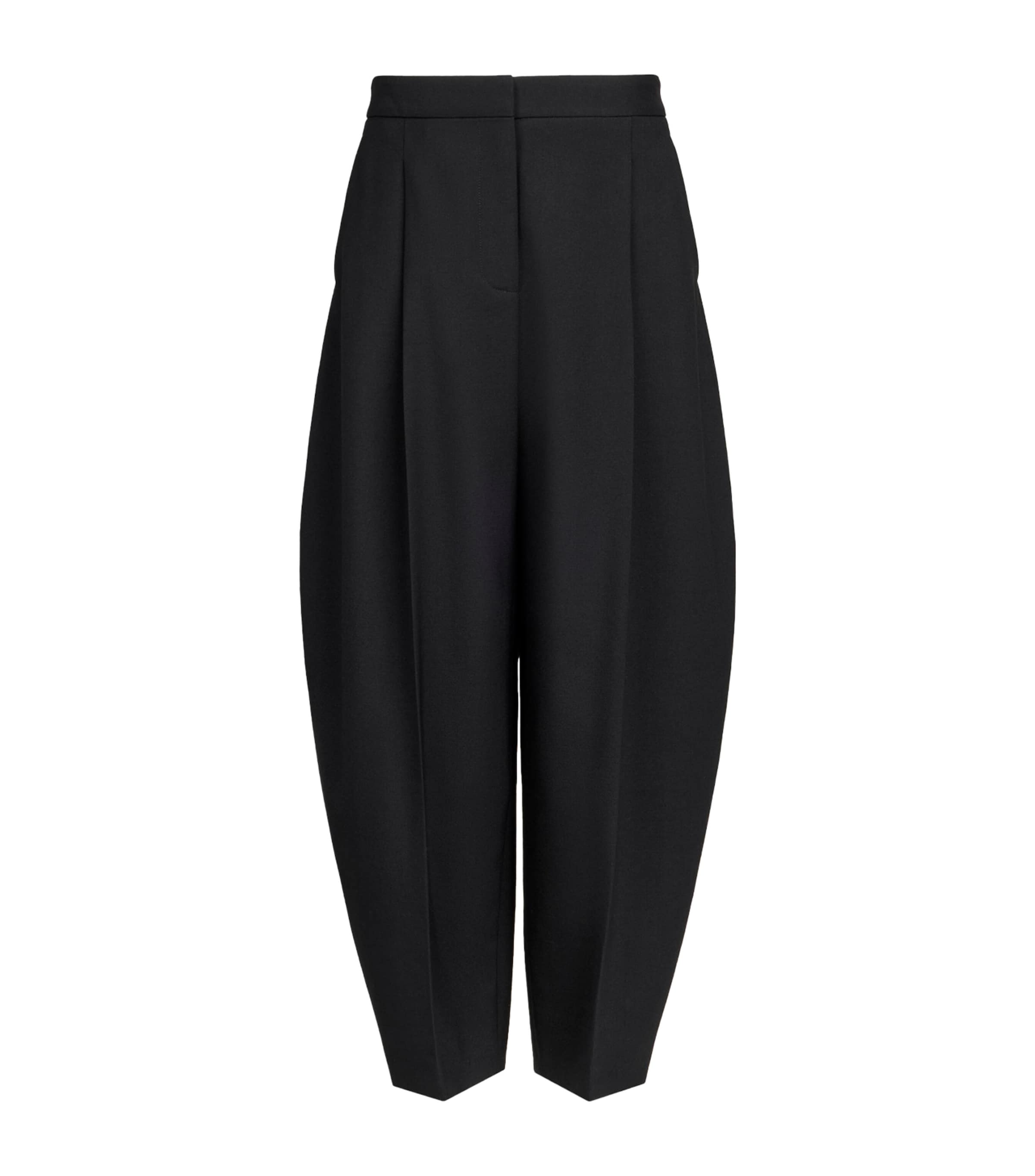 Alaïa Womens Stretch-Wool Balloon Trousers Noir Alaia Image 1