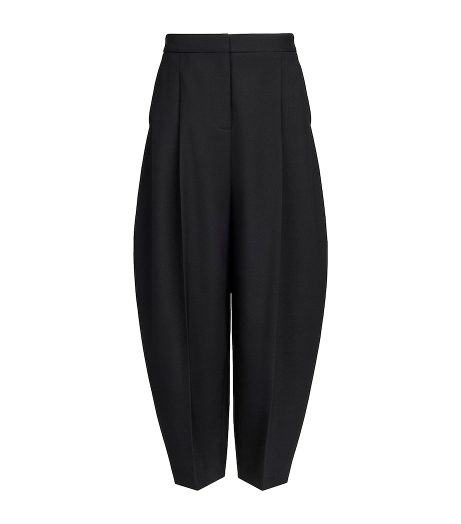 Alaïa Womens Stretch-Wool Balloon Trousers Noir Alaia Image 1