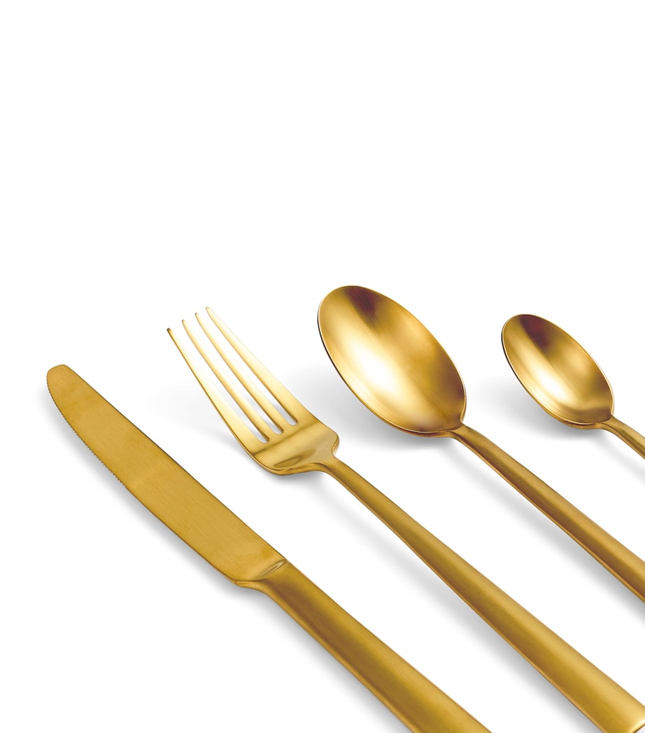 Stainless Steel 16-Piece Cutlery Set GOLD Image 3