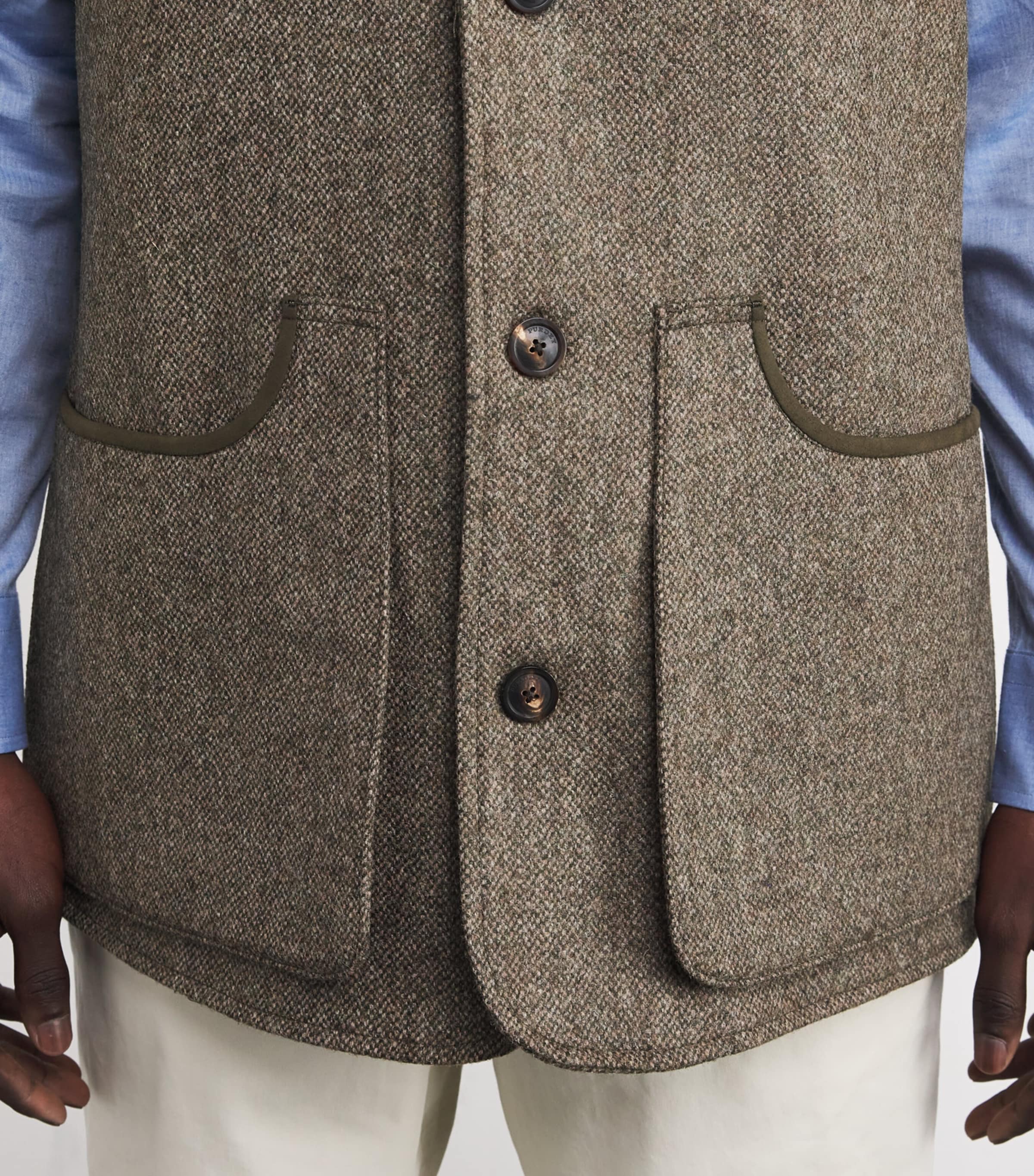 Tweed Lightweight Gilet ACORN Image 6