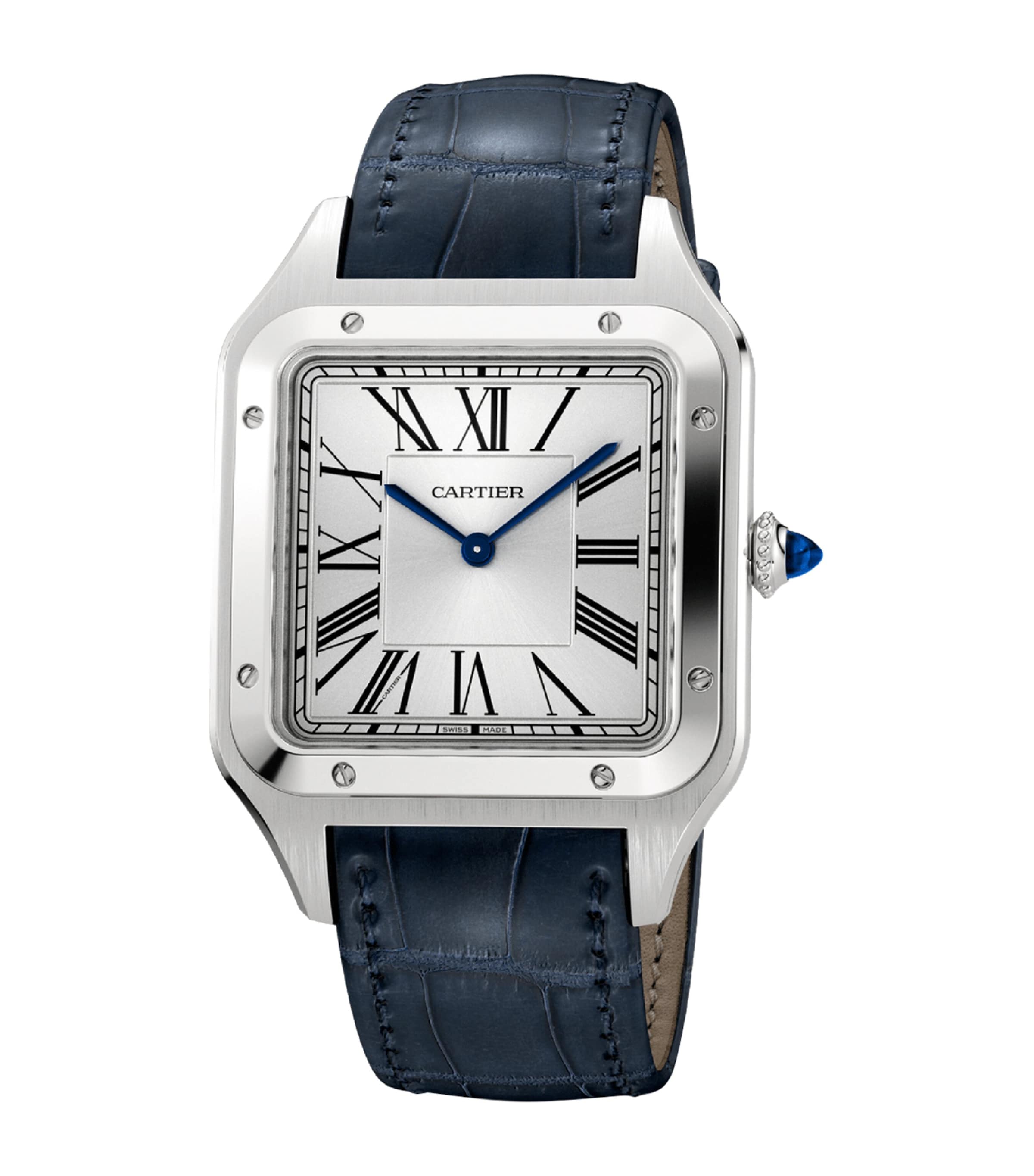 Stainless Steel Santos-Dumont Watch 46.6mm SILVER Image 2