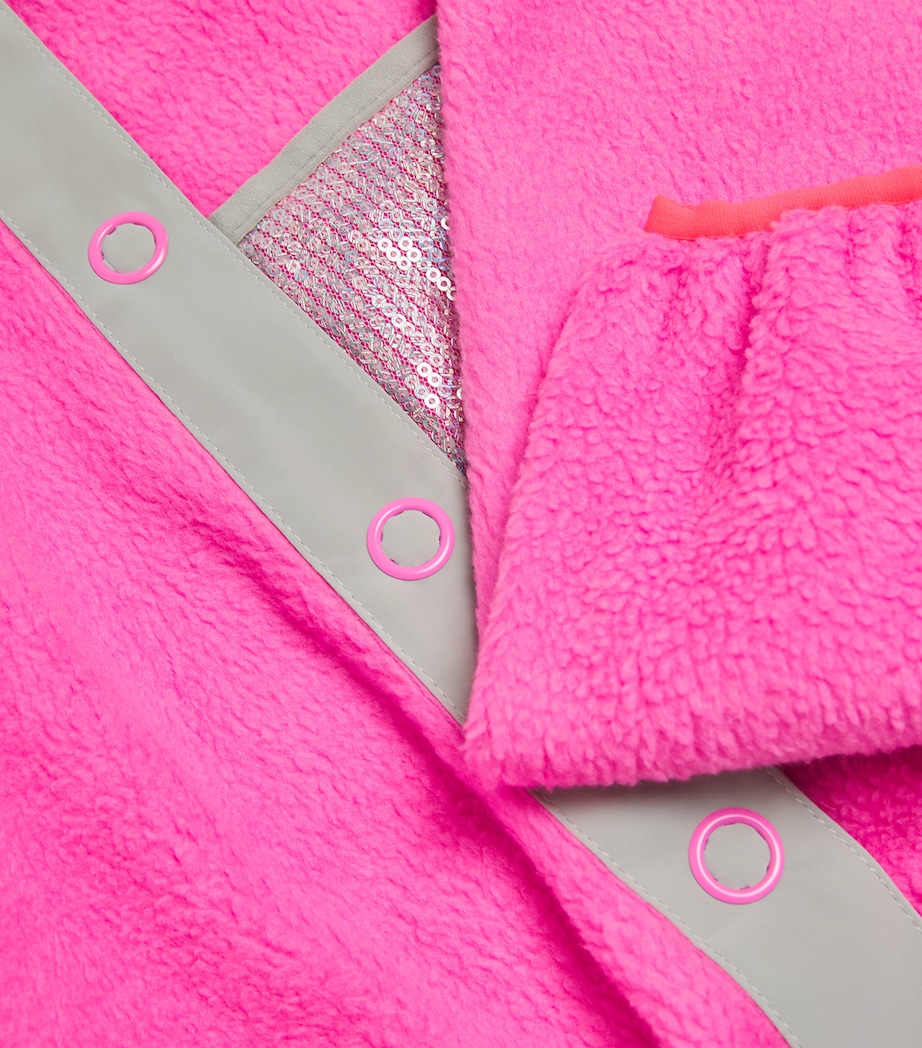 Glitter Fleece Jacket (8-12 Years) PINK Image 3