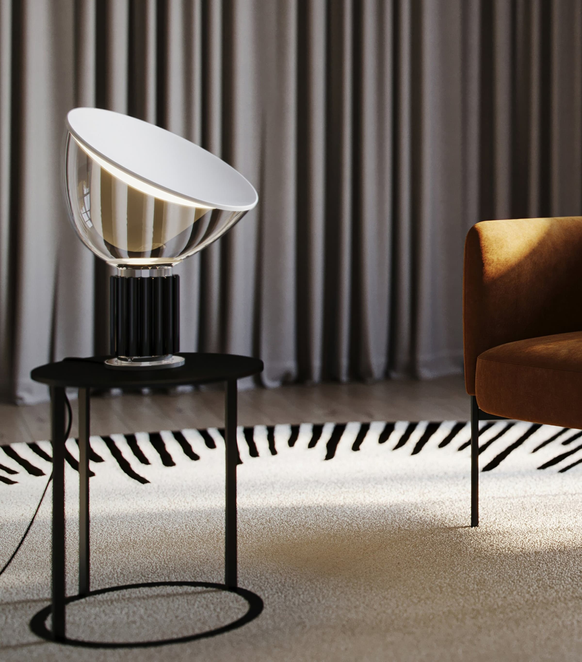 Flos Small Glass Taccia LED Table Lamp Image 3