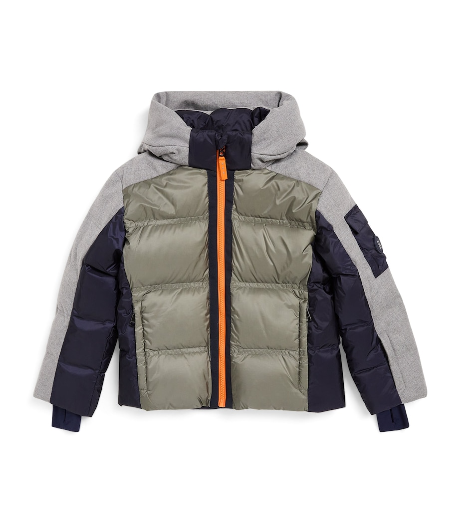 Down-Filled Pablo Ski Jacket (4-13 Years) 012LIGHT GREY MEL Image 1