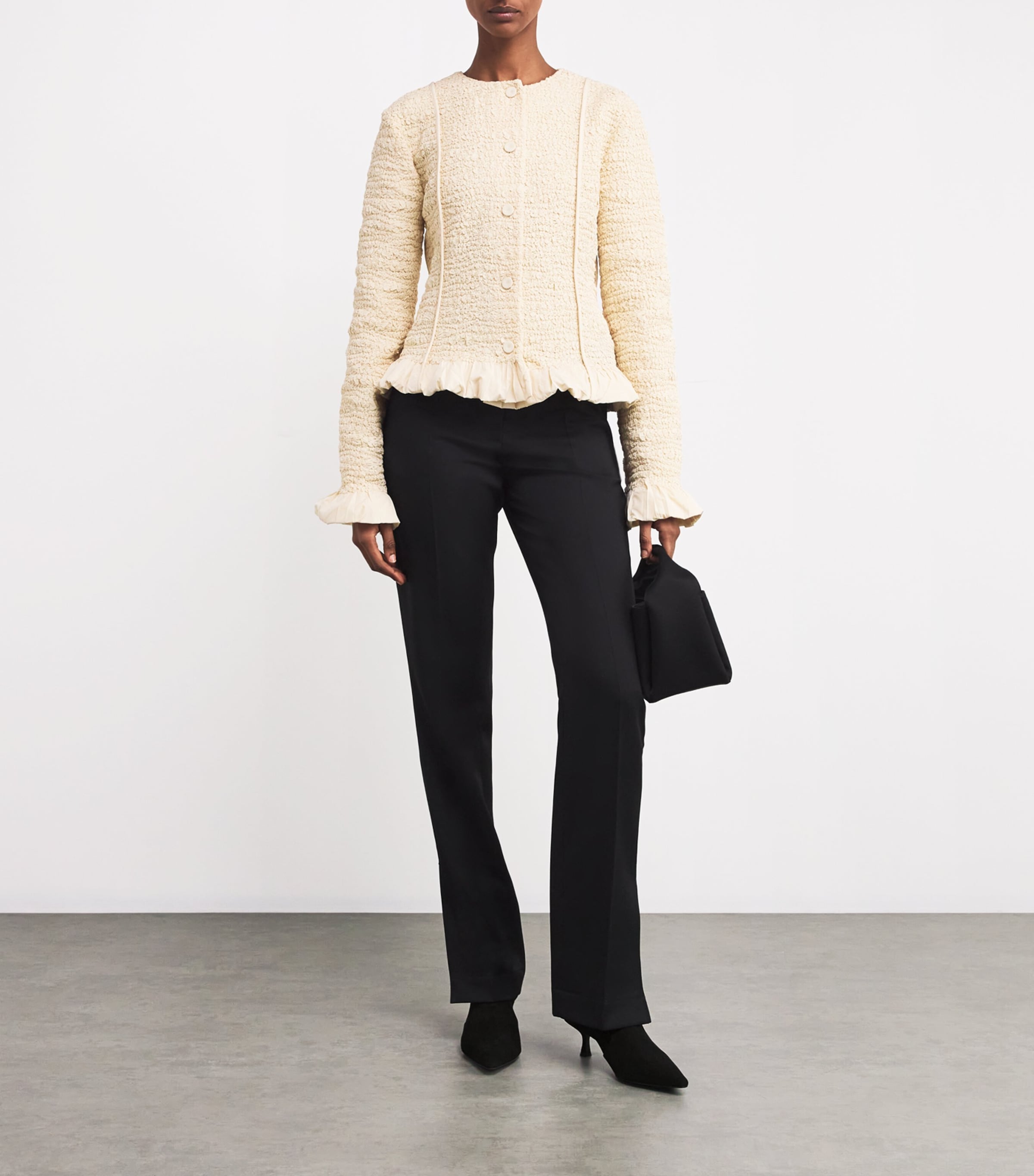 Suede Naomi Ankle Boots 50 BLACK Image 5