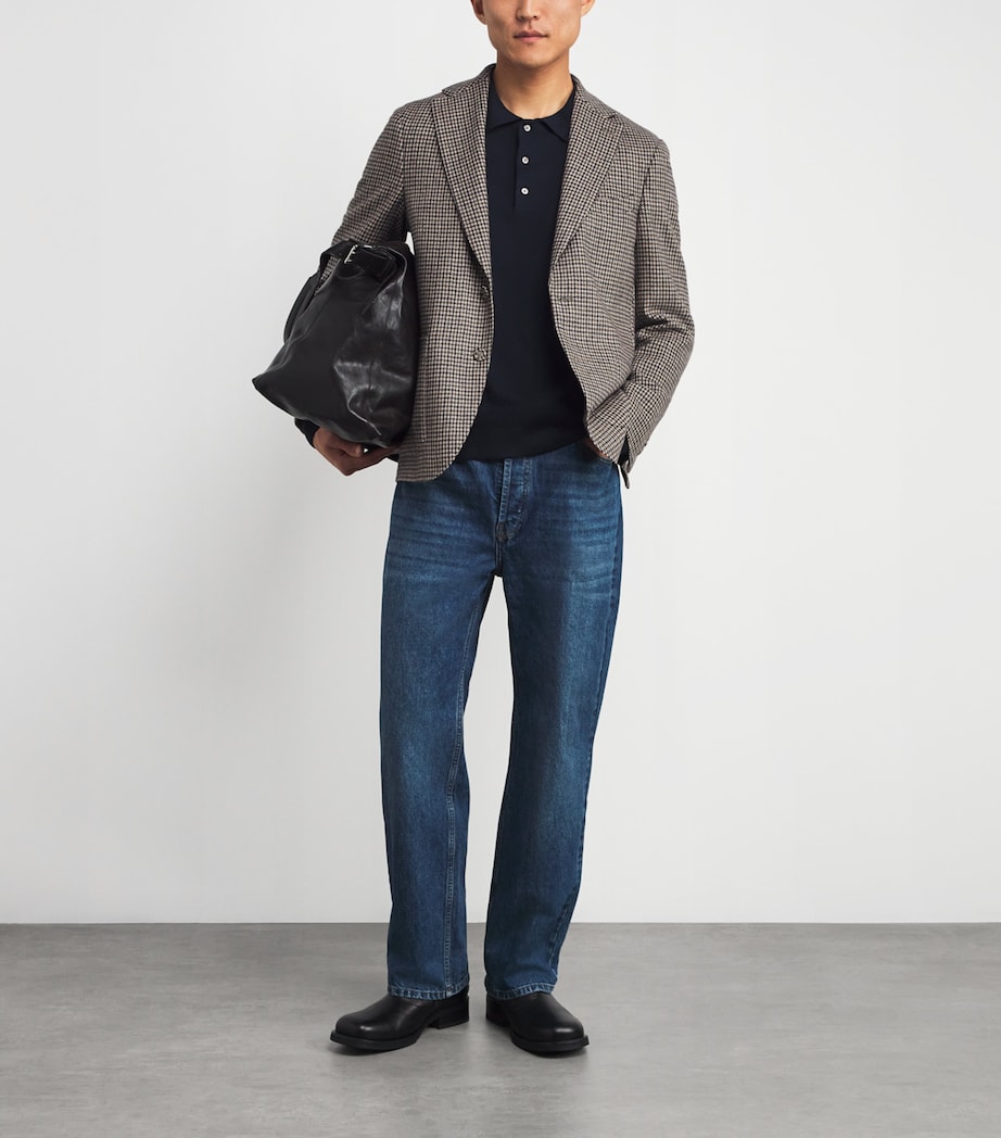 Merino Wool Brandon Polo Shirt DARK NAVY Image 2