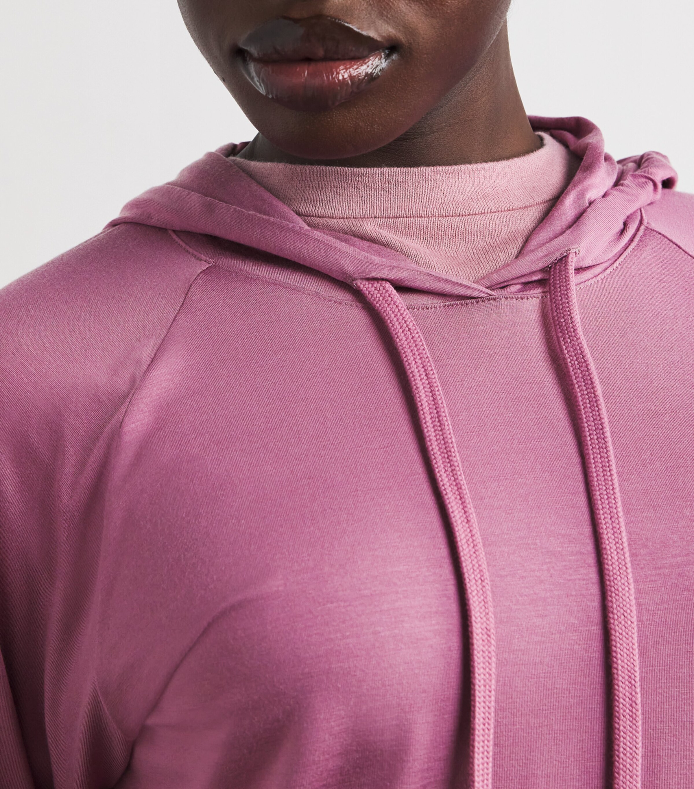 Derek Rose Womens Micromodal Basel Hoodie Purple Image 6
