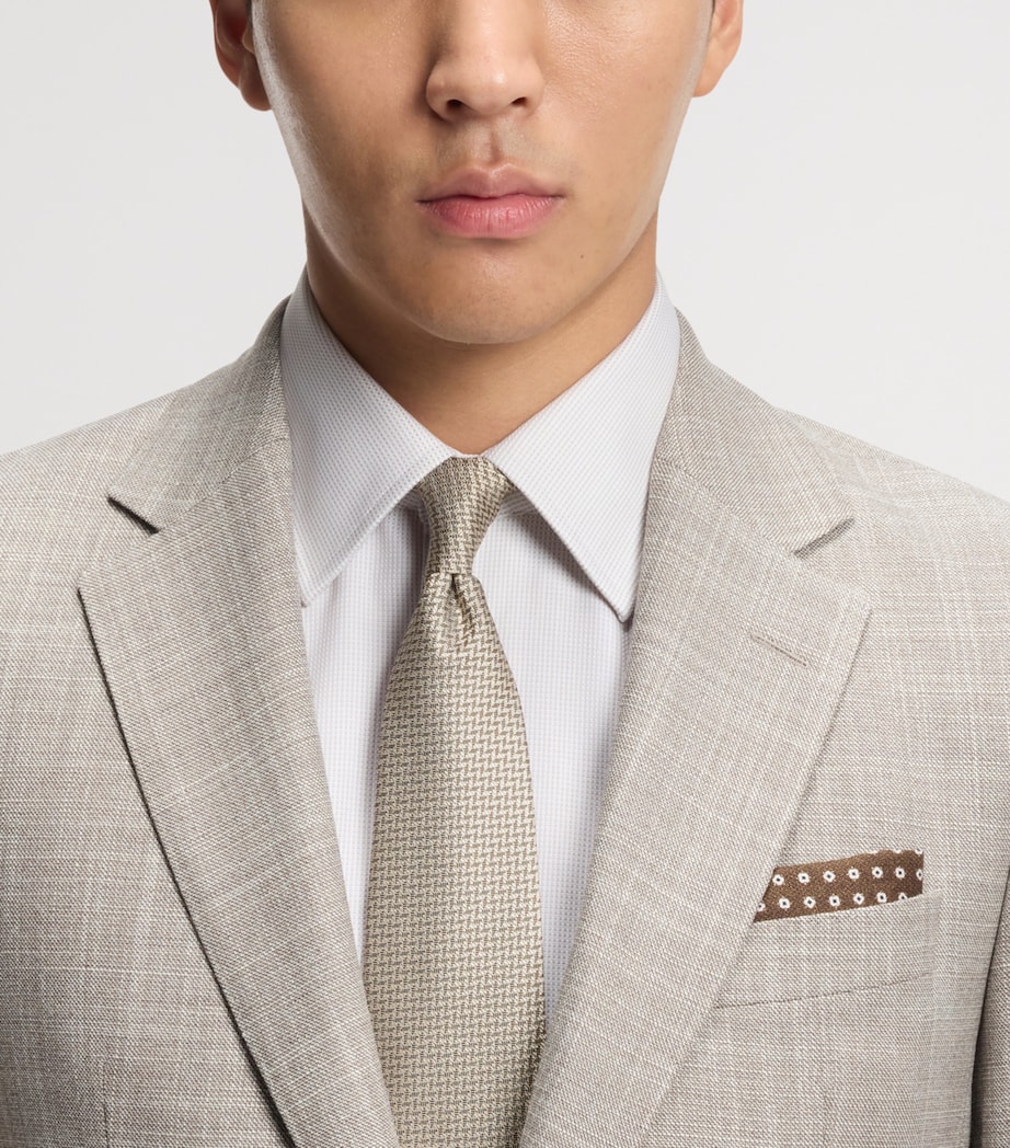 Silk Patterned Pocket Square 361 Image 2