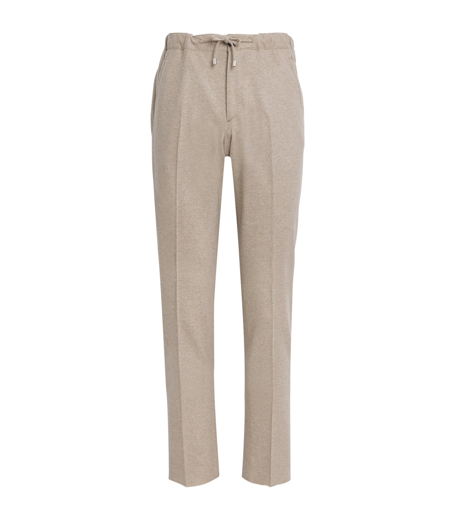 Wool-Cashmere Drawstring Straight Trousers MICHIGAN T4 Image 1