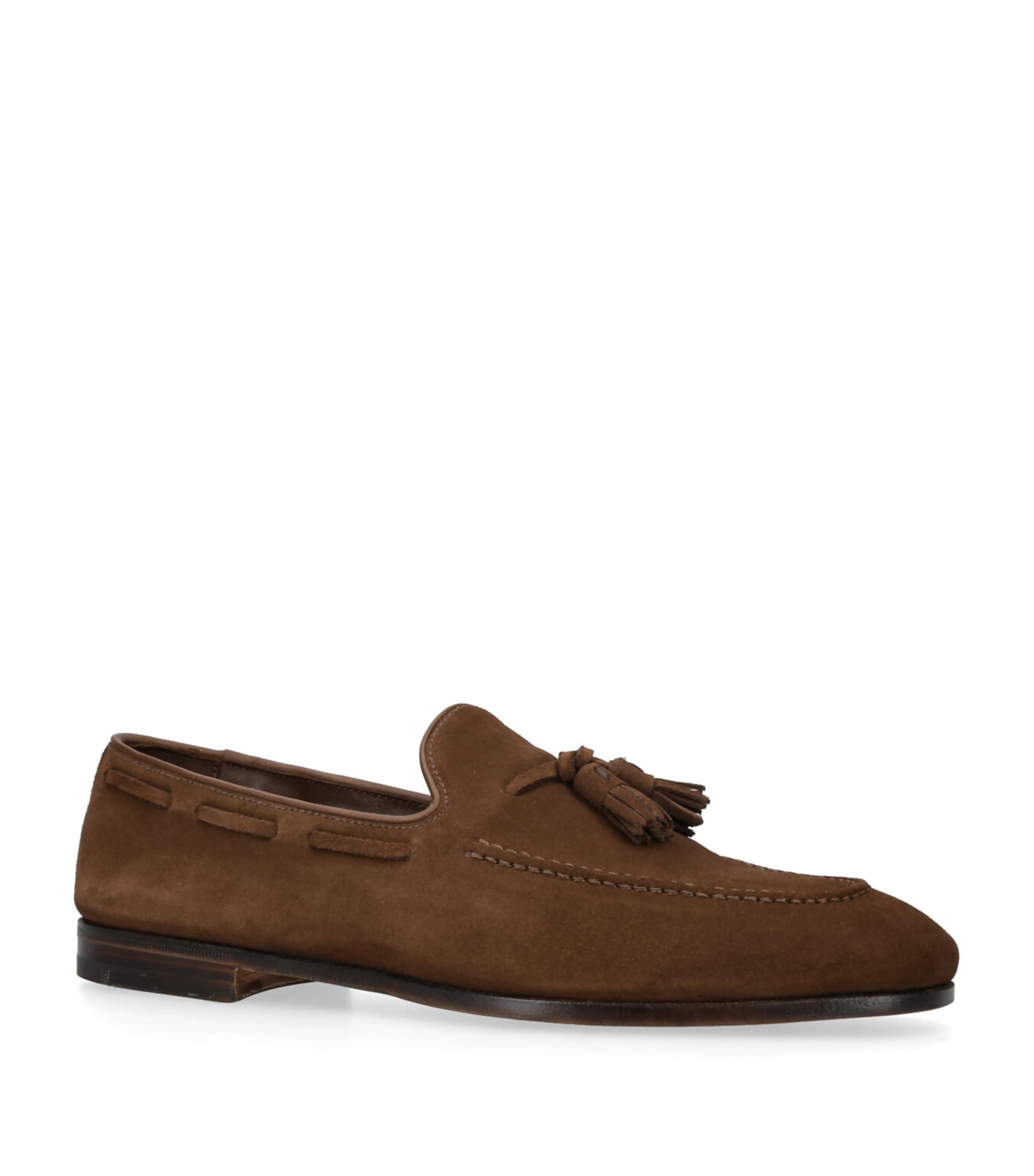 Suede Maidstone Tassle Loafers MID BROWN Image 3