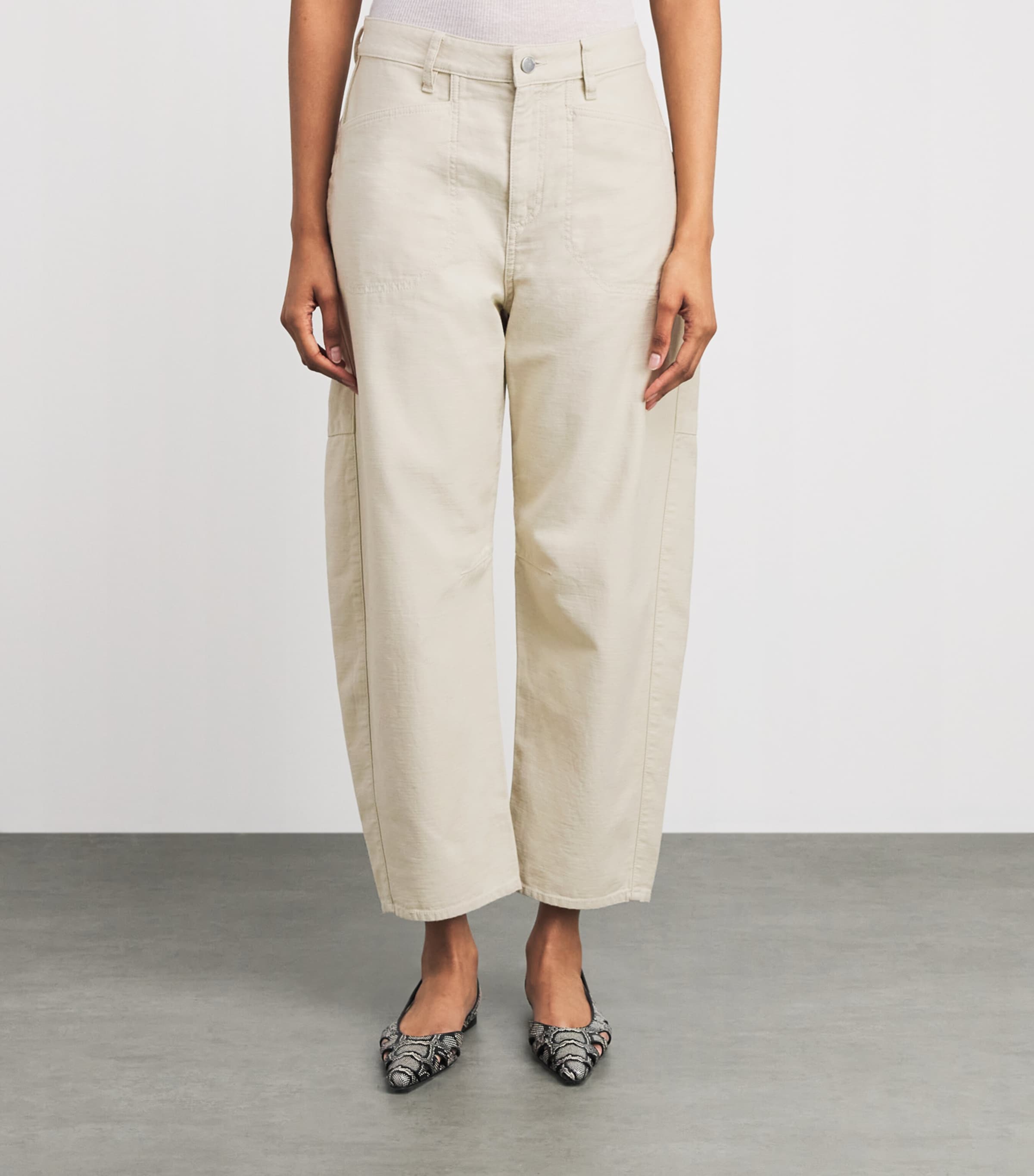 Rag & Bone Womens Cotton Stevie Tapered Chinos Tan Image 4