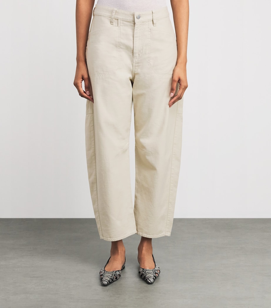 Rag & Bone Womens Cotton Stevie Tapered Chinos Tan Image 4