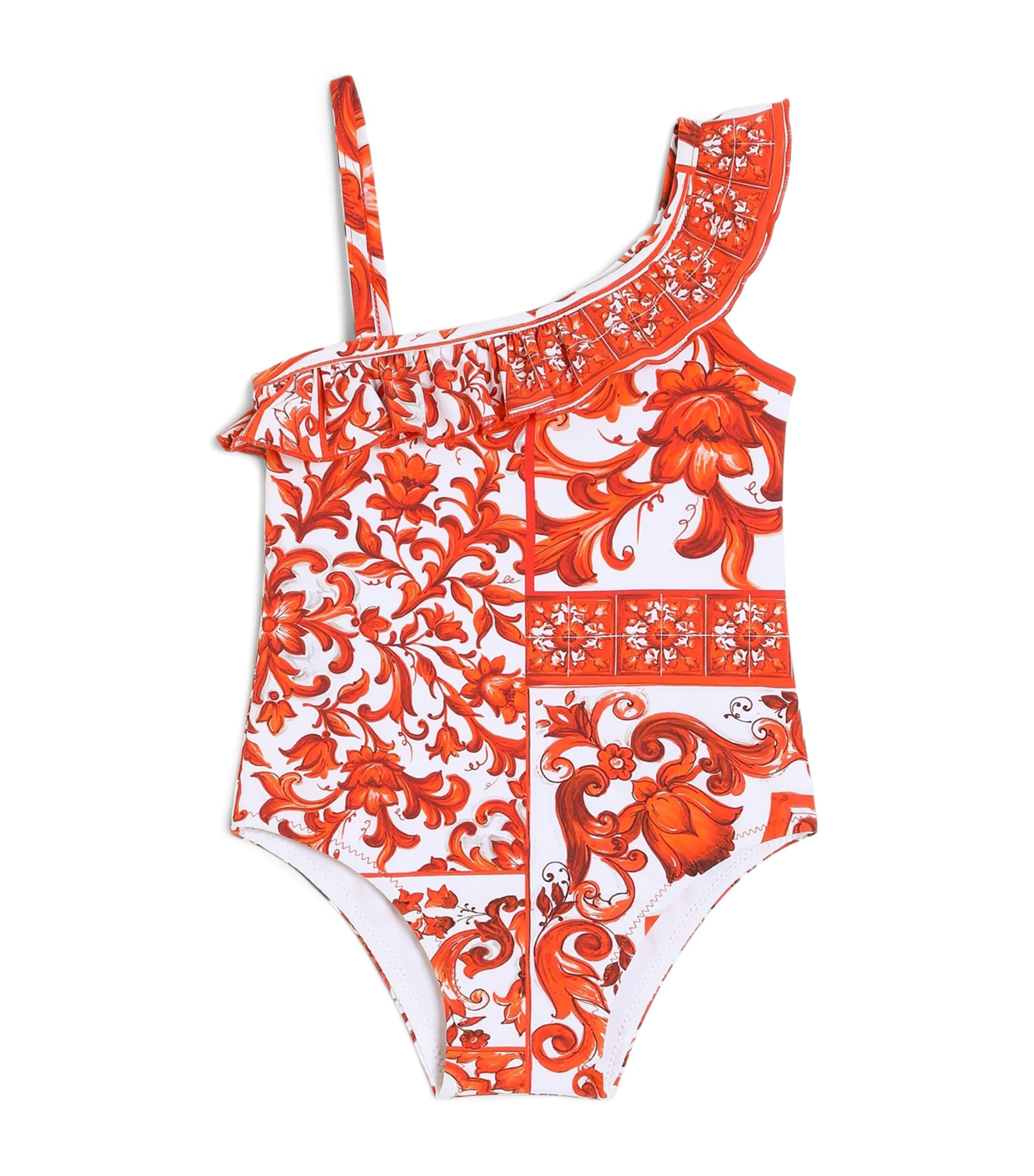 Dolce&Gabbana Kids Majolica Print Swimsuit (0-30 Months) Mix Maiolica O Image 1