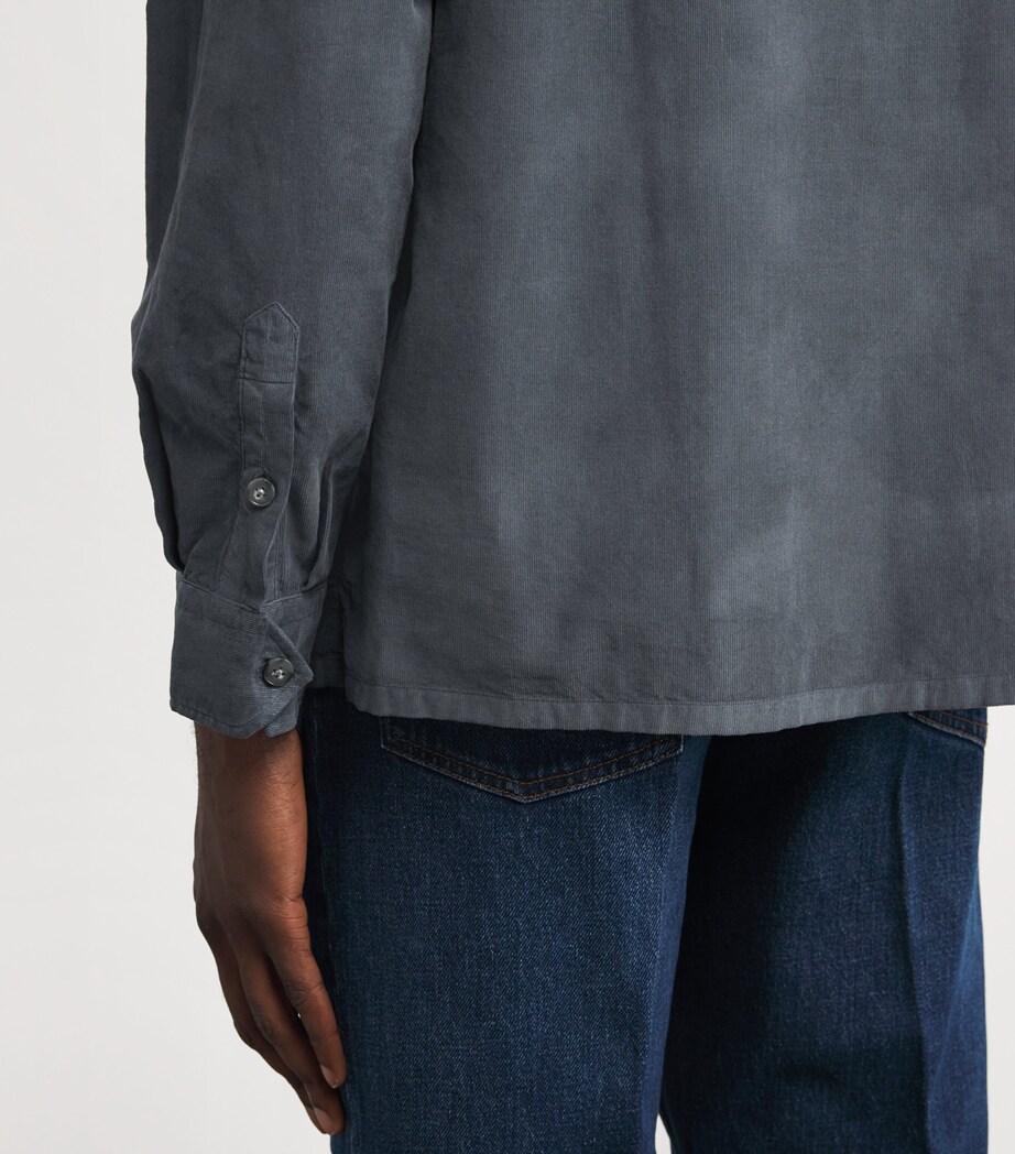 Canali Mens Cotton Twin-Pocket Shirt Image 6