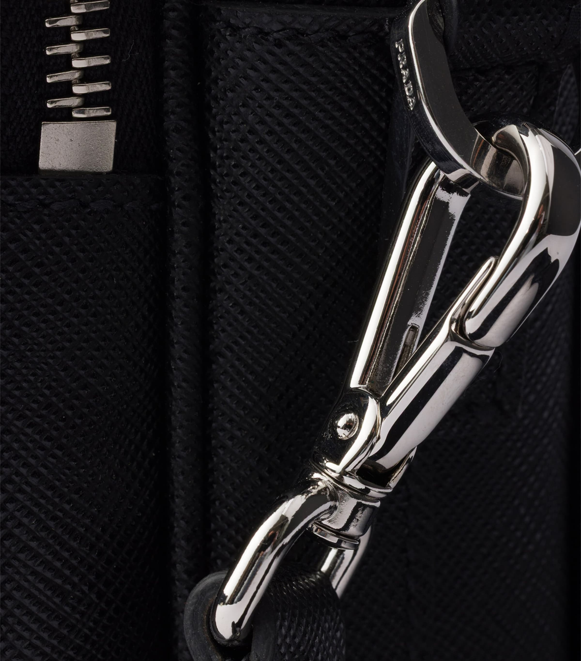 Prada Saffiano Leather Cross-Body Bag Black Image 4