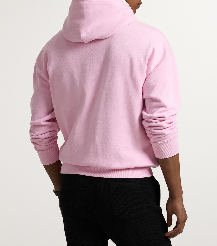 Polo Ralph Lauren Mens Pink Pony Hoodie Pink Image 6