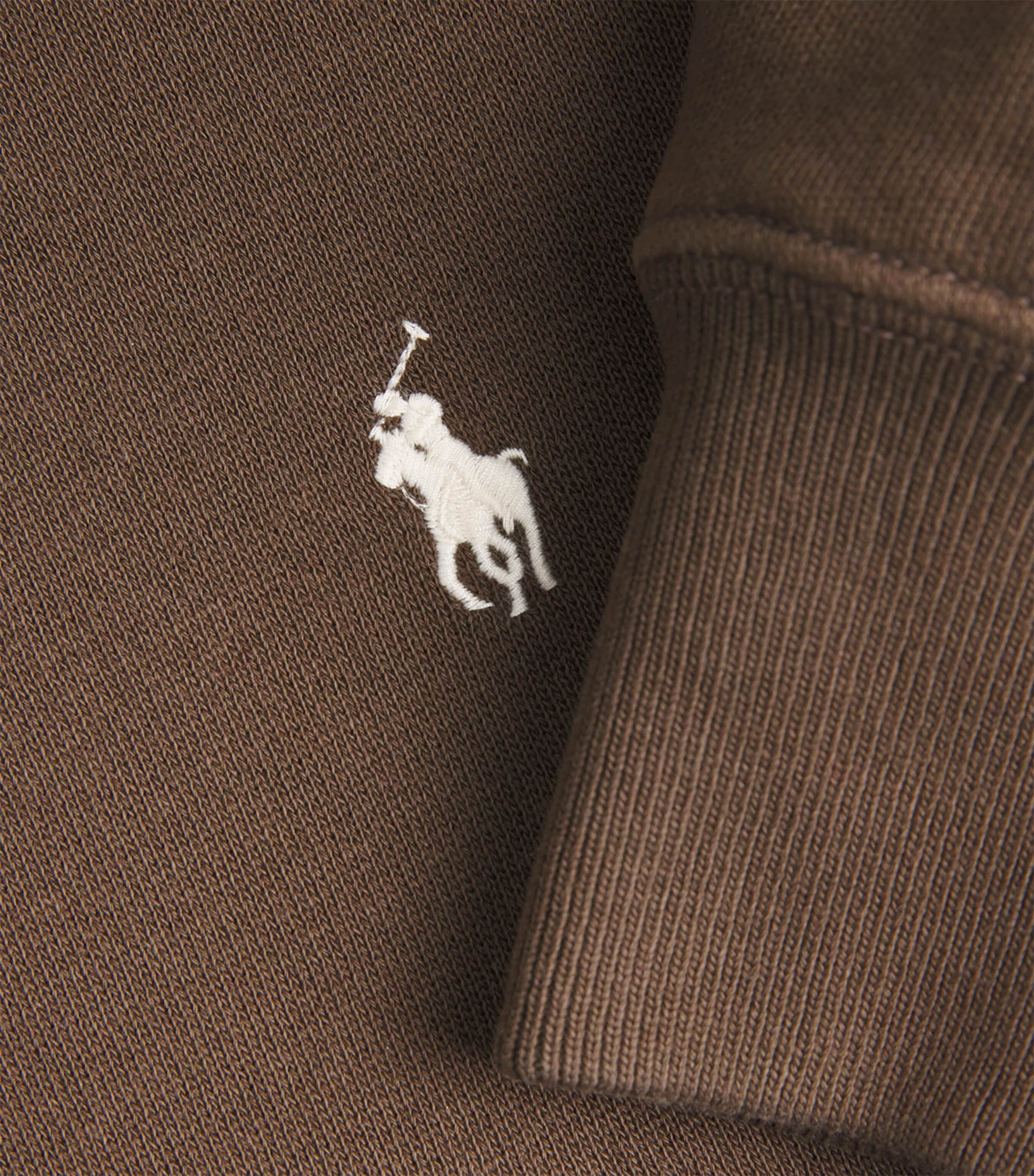 Cotton-Blend Polo Pony Sweatshirt YORK BROWN Image 5