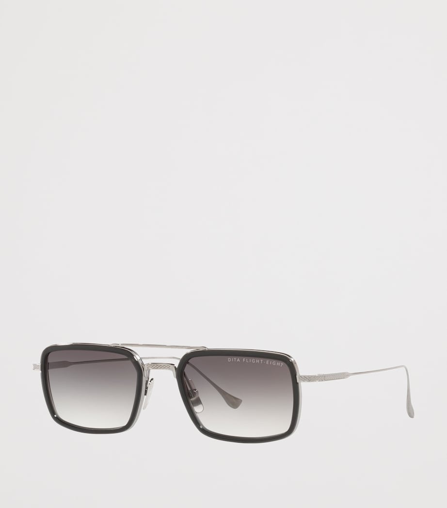 DITA Flight Eight Rectangle Sunglasses Grey Image 2
