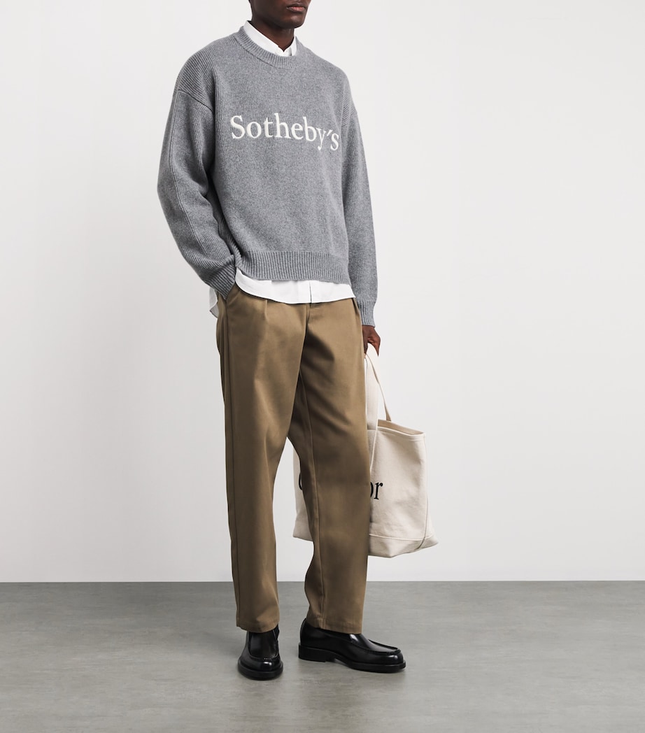 x Sotheby's Cashmere Sweater GREY MELANGE Image 2