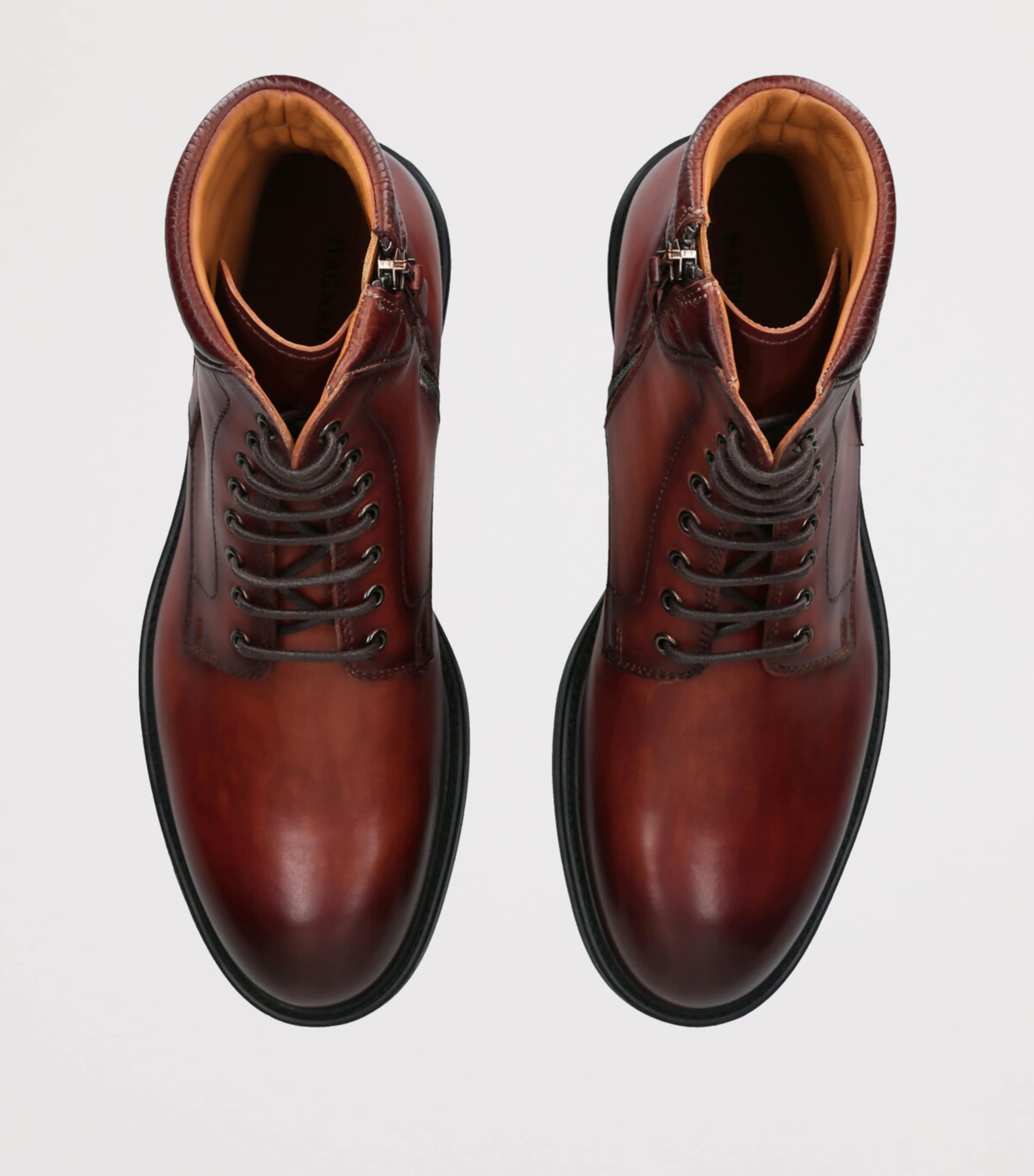 Leather Teide Ankle Boots TAN Image 4