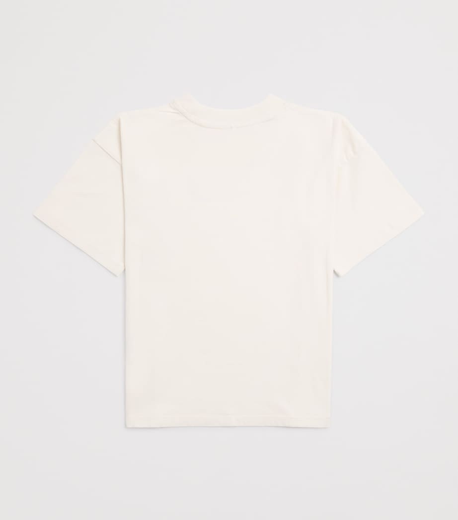Mini Rodini x E.T. Organic Cotton Embroidered T-Shirt (3-11 Years) Off White Image 2