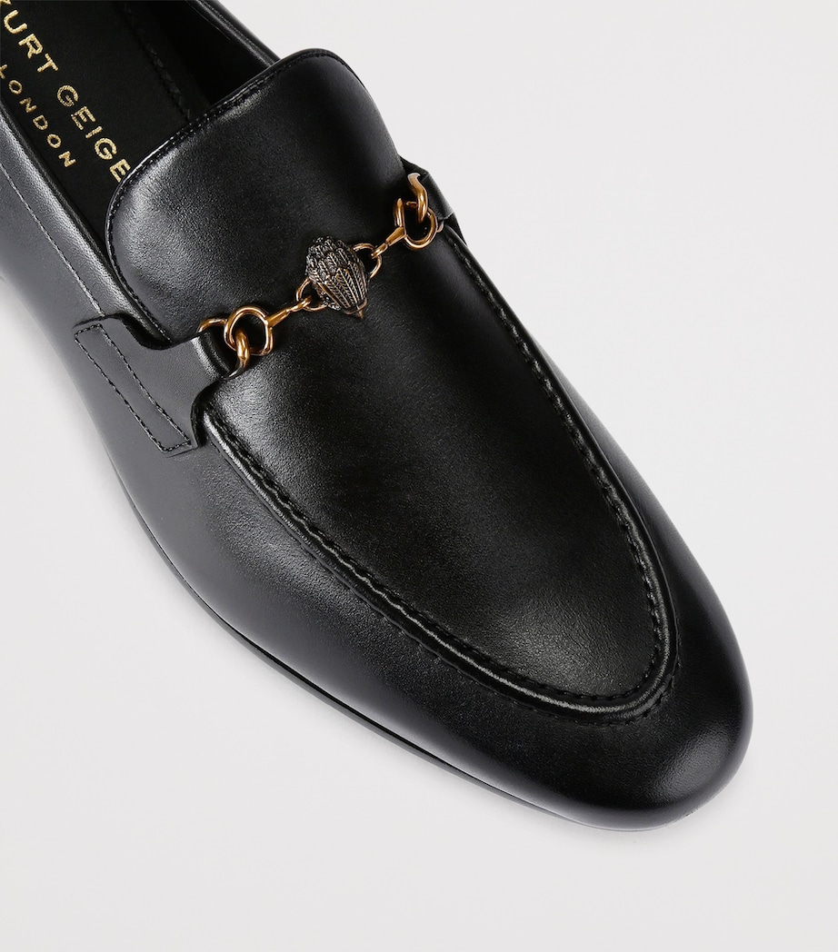 Kurt Geiger London Leather Alton Loafers Black Image 2