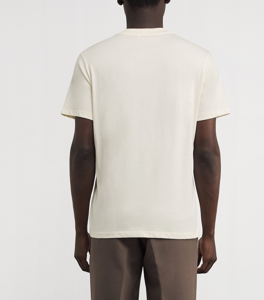 Cotton Logo-Patch T-Shirt BUTTER CREAM Image 4