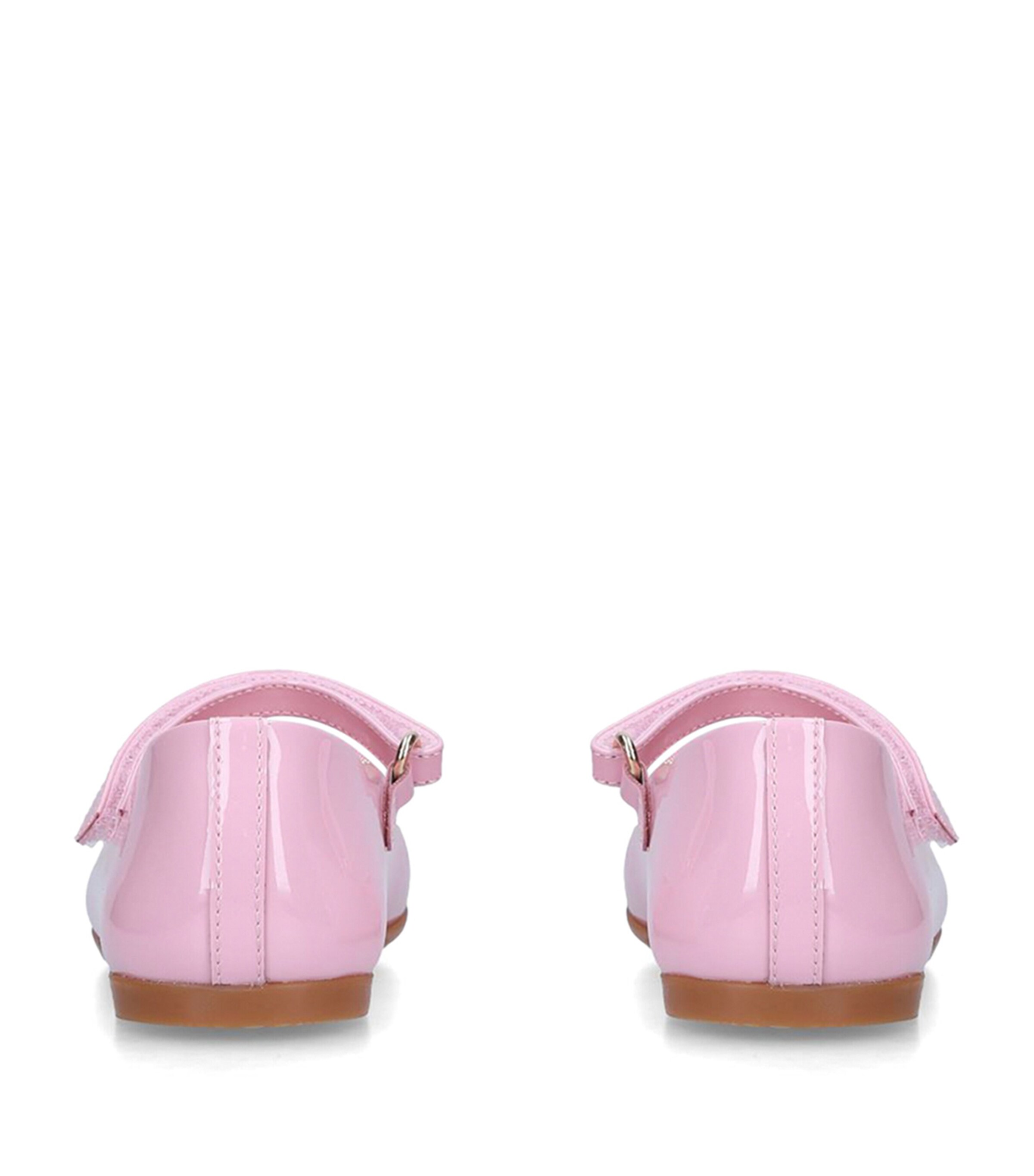 Dolce&Gabbana Kids Leather Vernice Ballet Flats Pale Pink Image 2