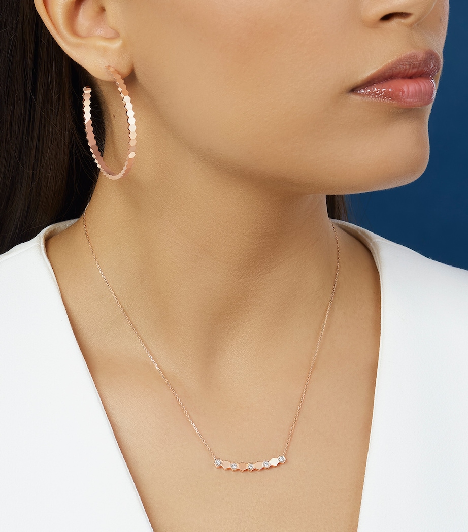 Chaumet Rose Gold and Diamond Bee de Chaumet Pendant Necklace Pink Gold Image 2