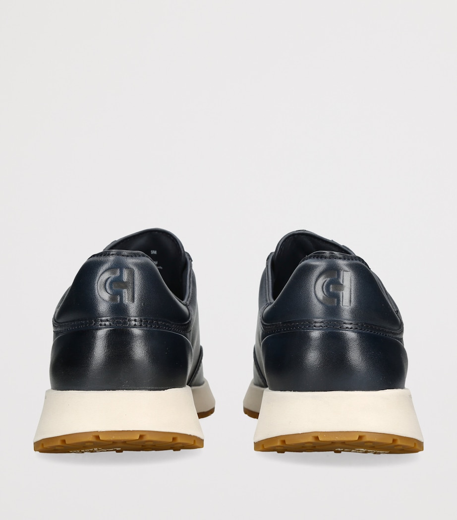 Cole Haan Leather GrandPrø Luxe Mile Sneakers Navy Image 4