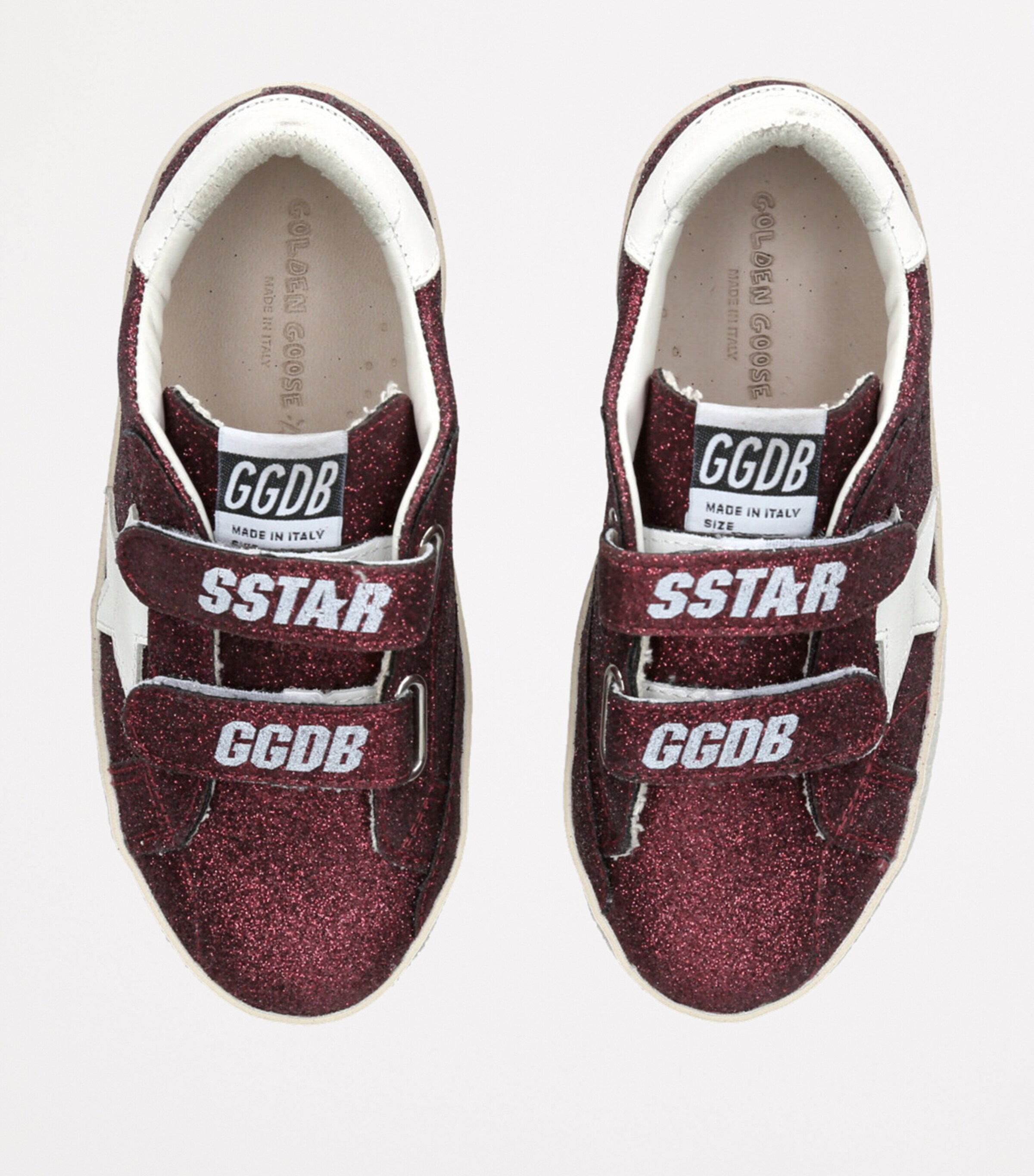 Golden Goose Red Leather Old School Sneakers Harrods AZ