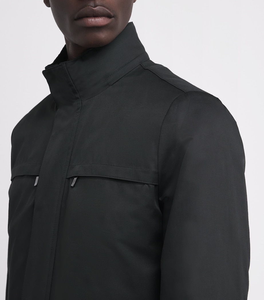 Cotton-Blend Field Jacket 20BLACK Image 6